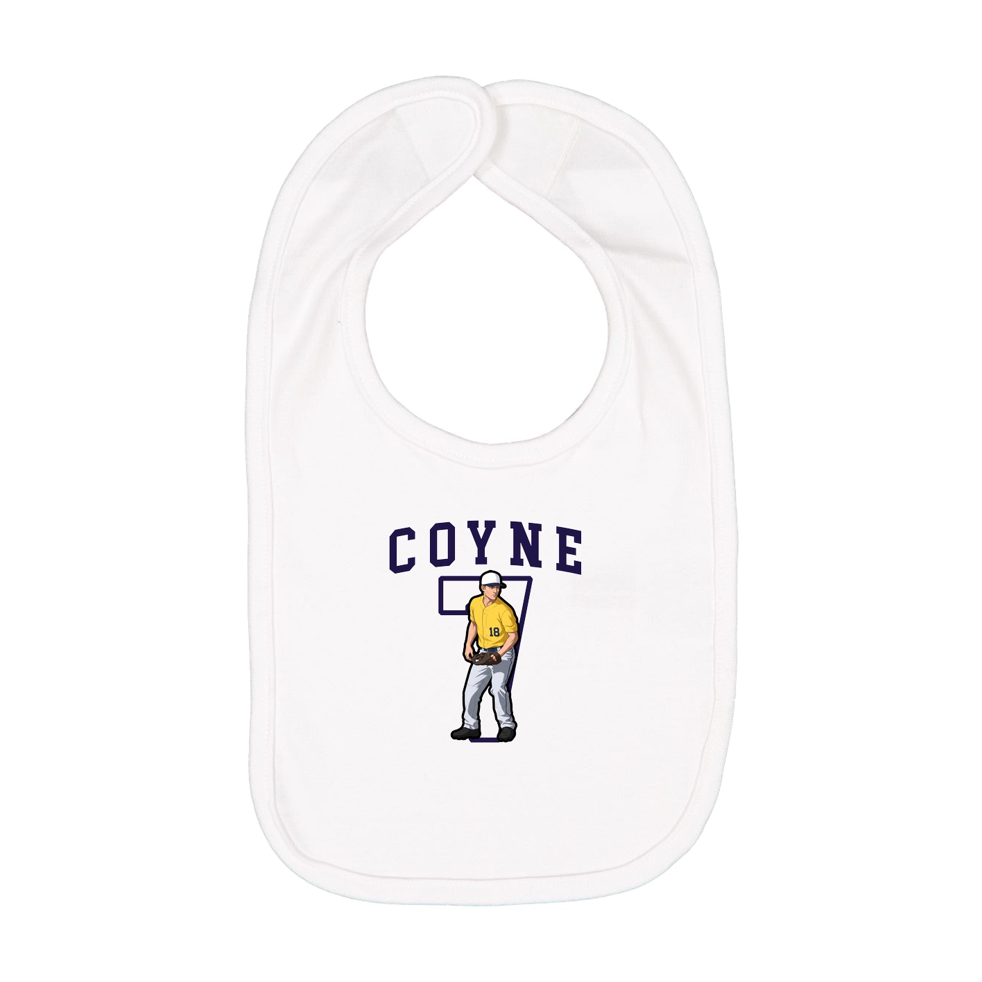 Infant Bib — Shirsey in White