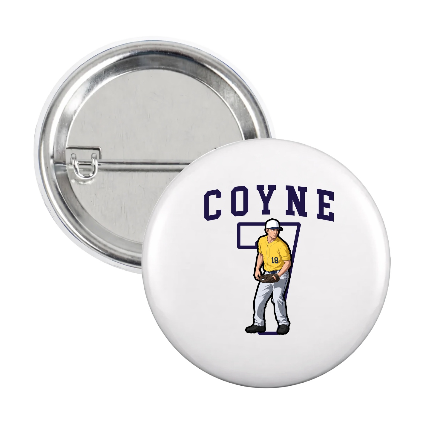 Game Day Button — Shirsey in White