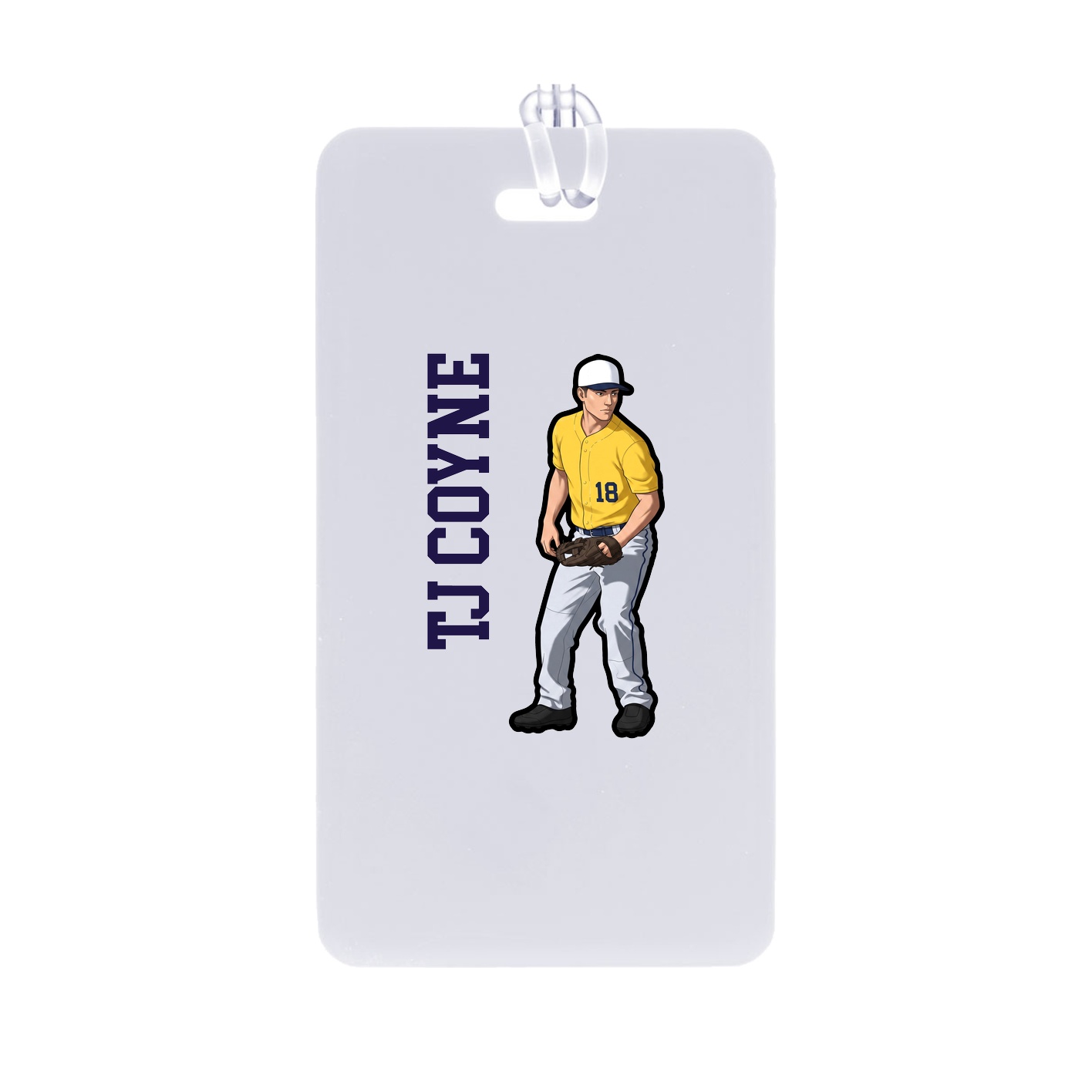 Bag Tag — Name Vertical in Classic