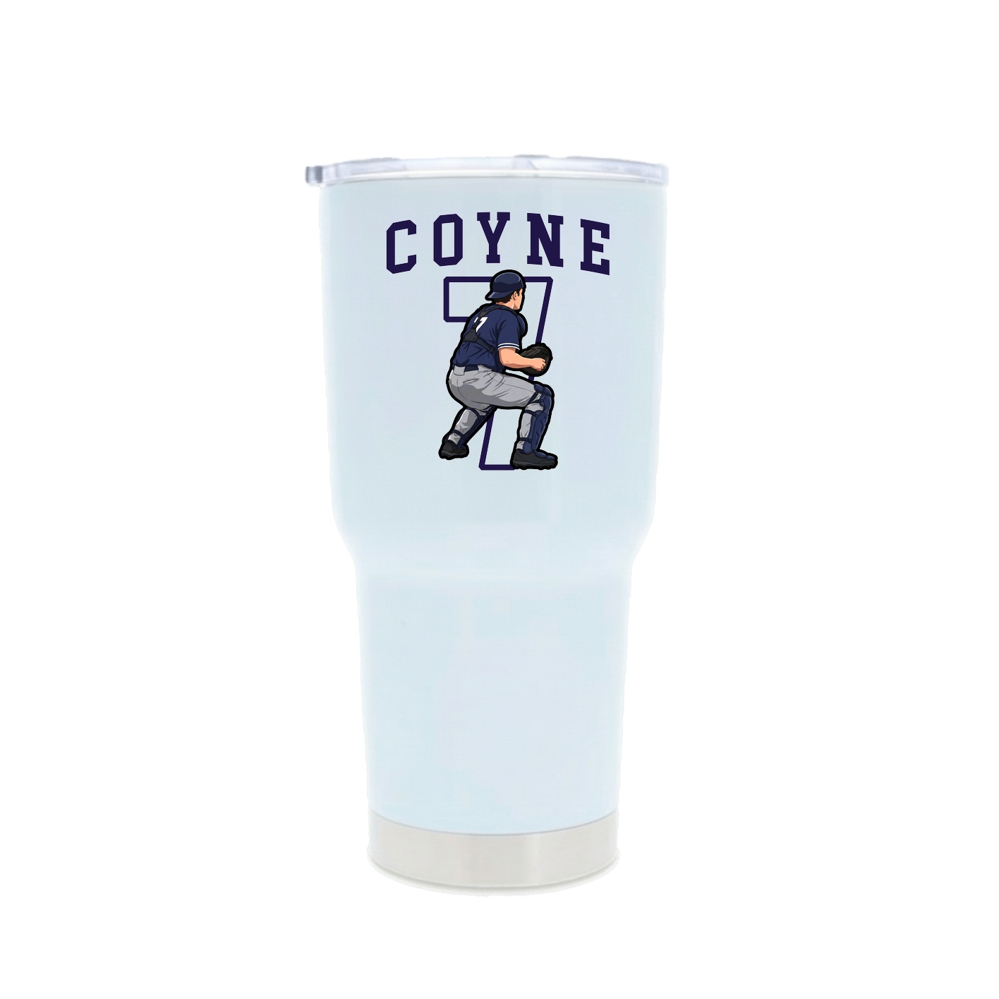 30oz Stainless Steel Tumbler — Shirsey in White