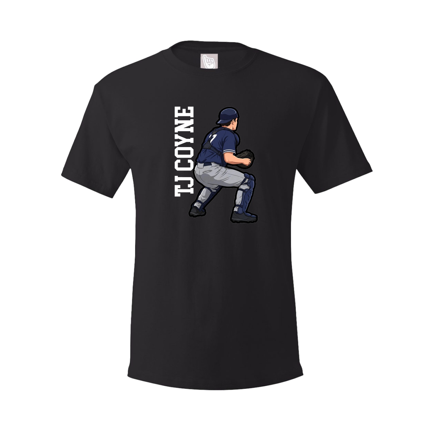 Tee — Name Vertical in Black