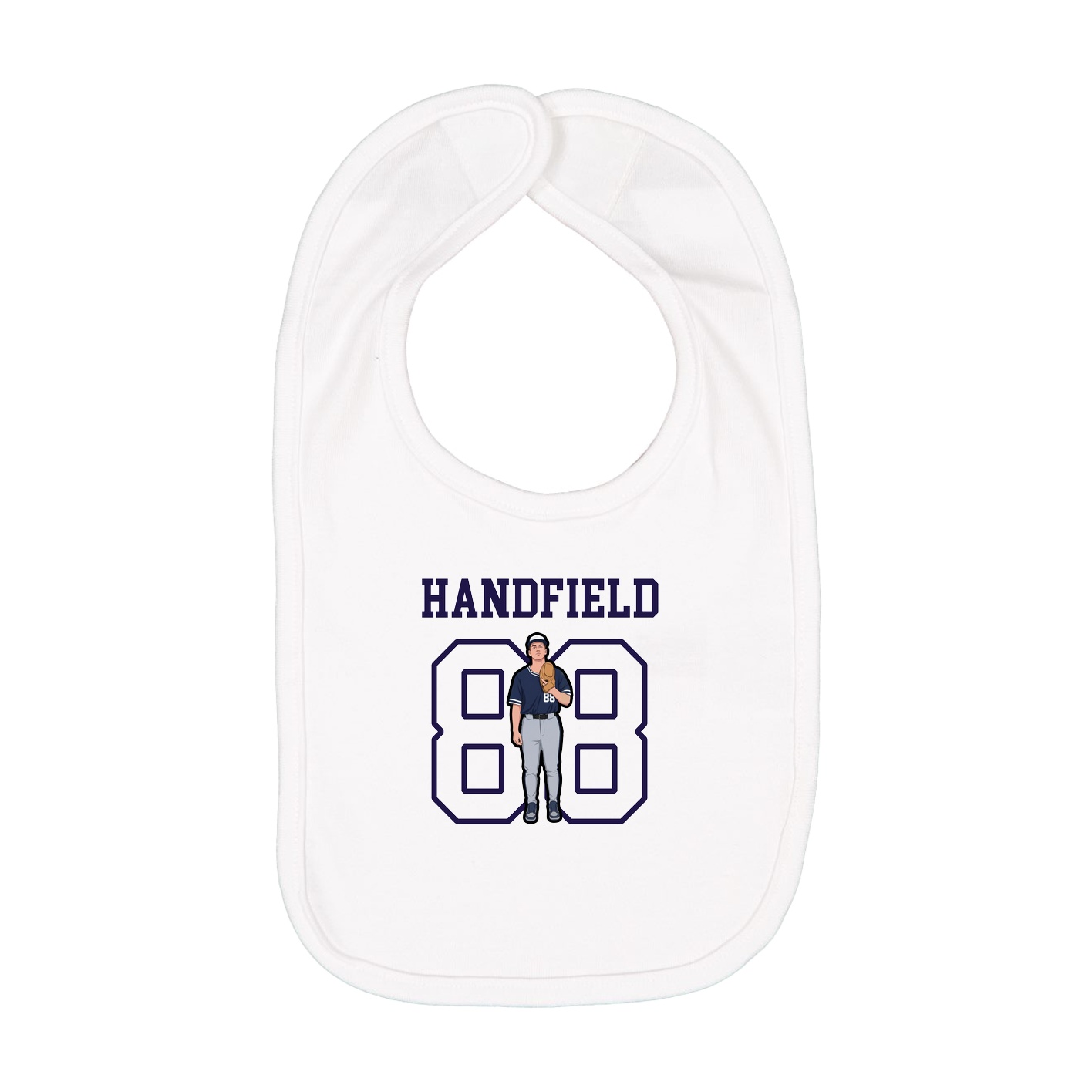 Infant Bib — Shirsey in White