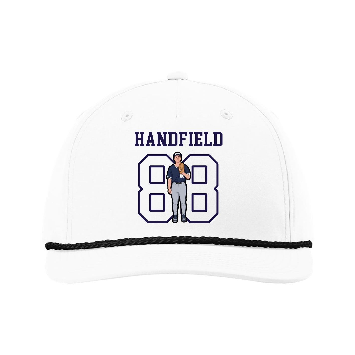 Five-Panel Classic Rope Cap — Shirsey in White