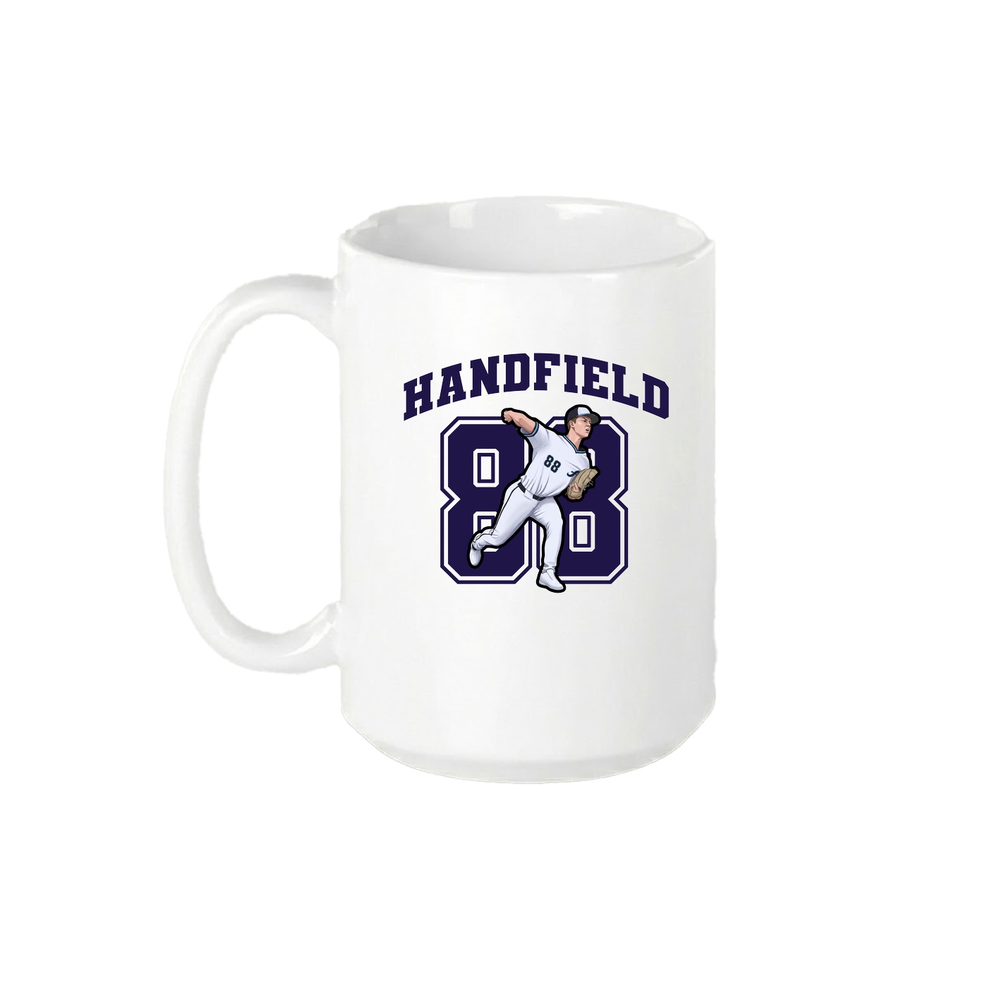 15oz Coffee Mug — Number in White