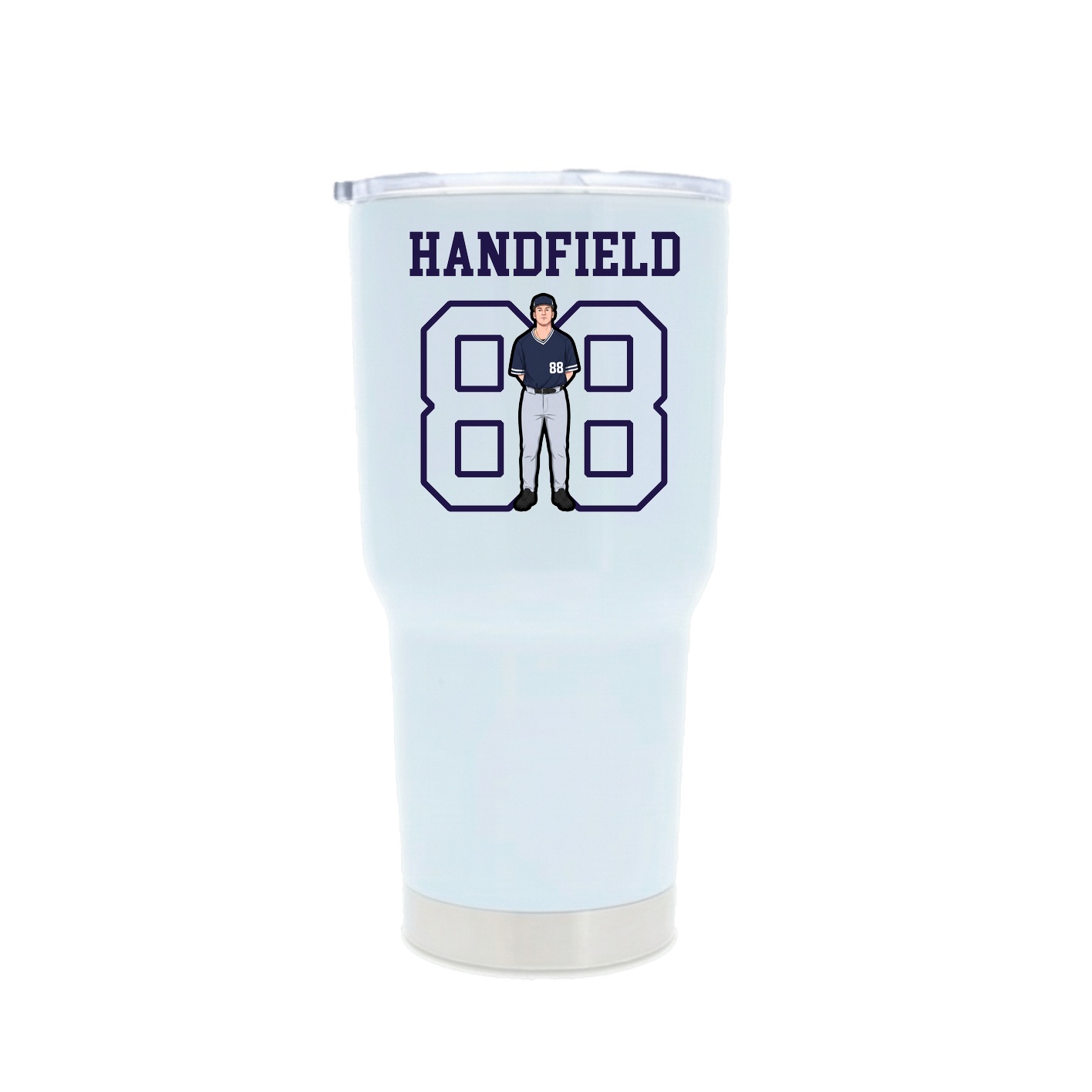 30oz Stainless Steel Tumbler — Shirsey in White