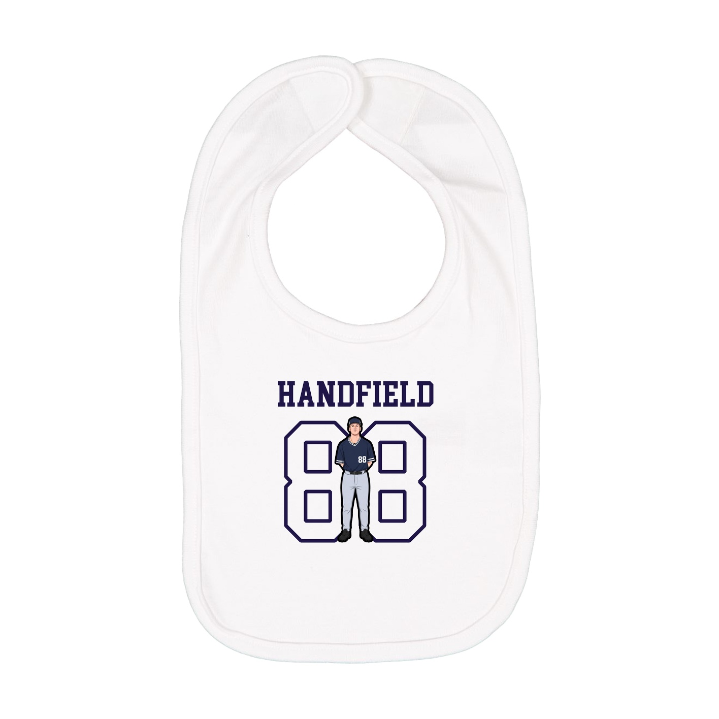 Infant Bib — Shirsey in White