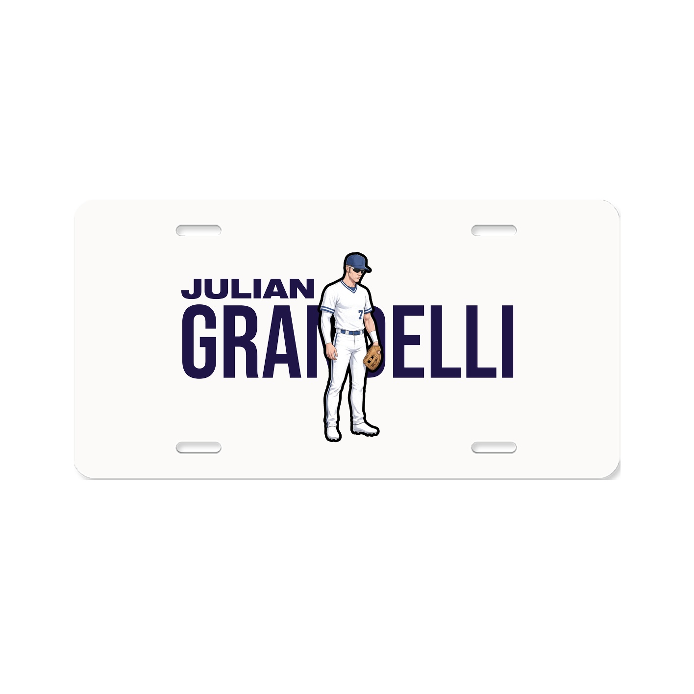 License Plate — Player Name in Classic