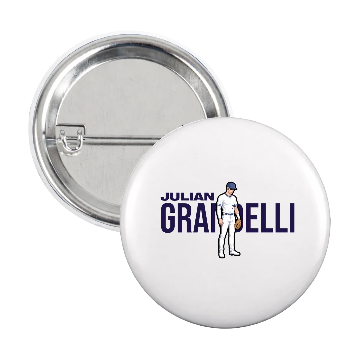 Game Day Button — Player Name in White