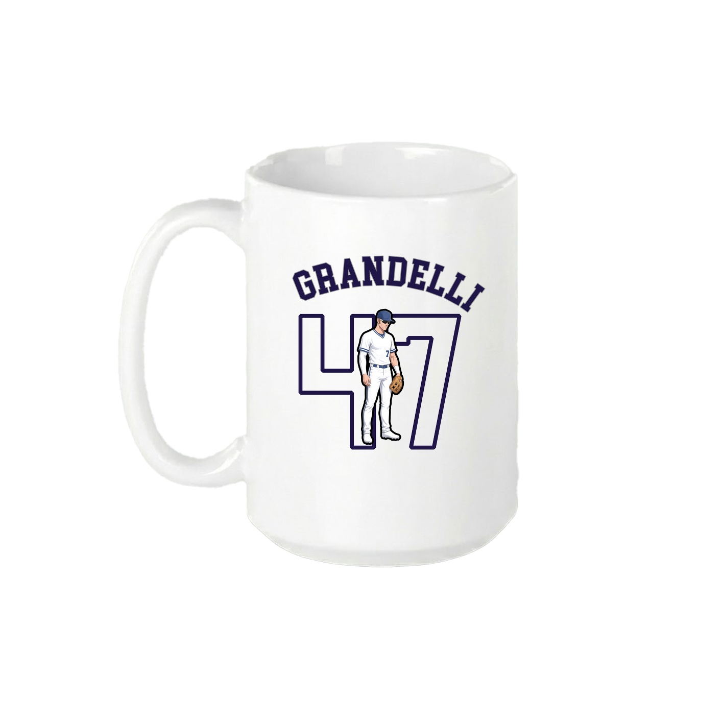 15oz Coffee Mug — Shirsey Arch in White