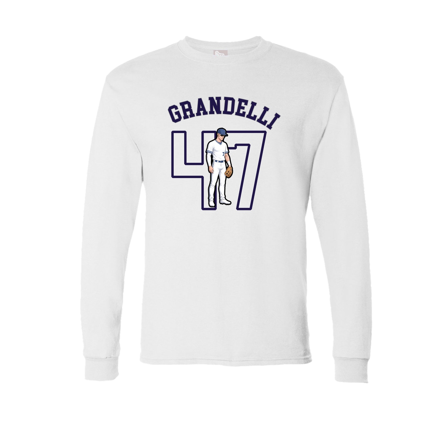 Long Sleeve Tee — Shirsey Arch in White