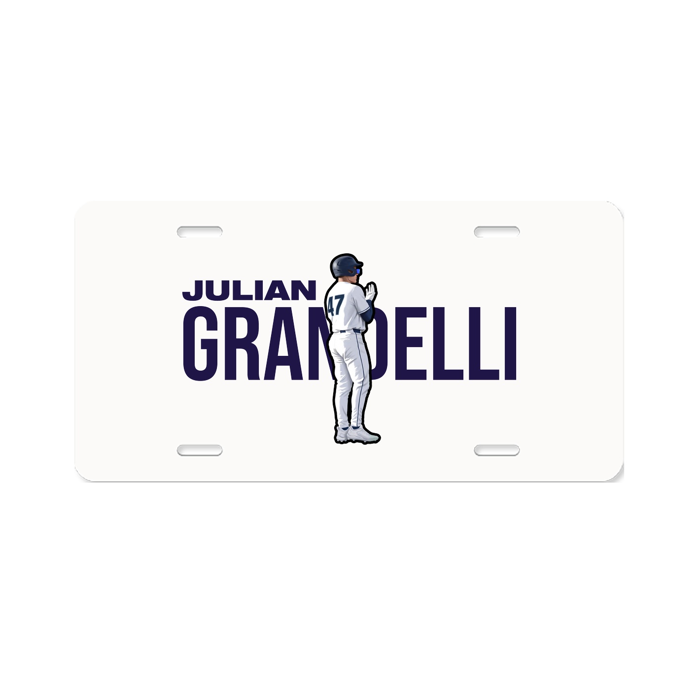 License Plate — Player Name in Classic