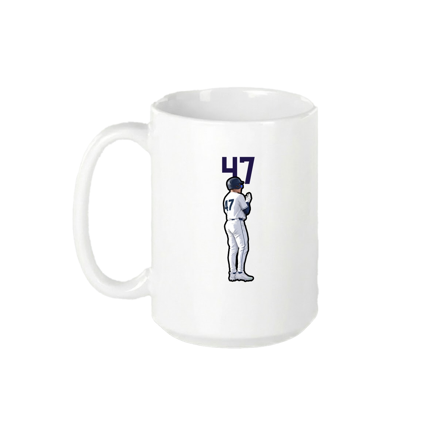 15oz Coffee Mug — Number Top in White
