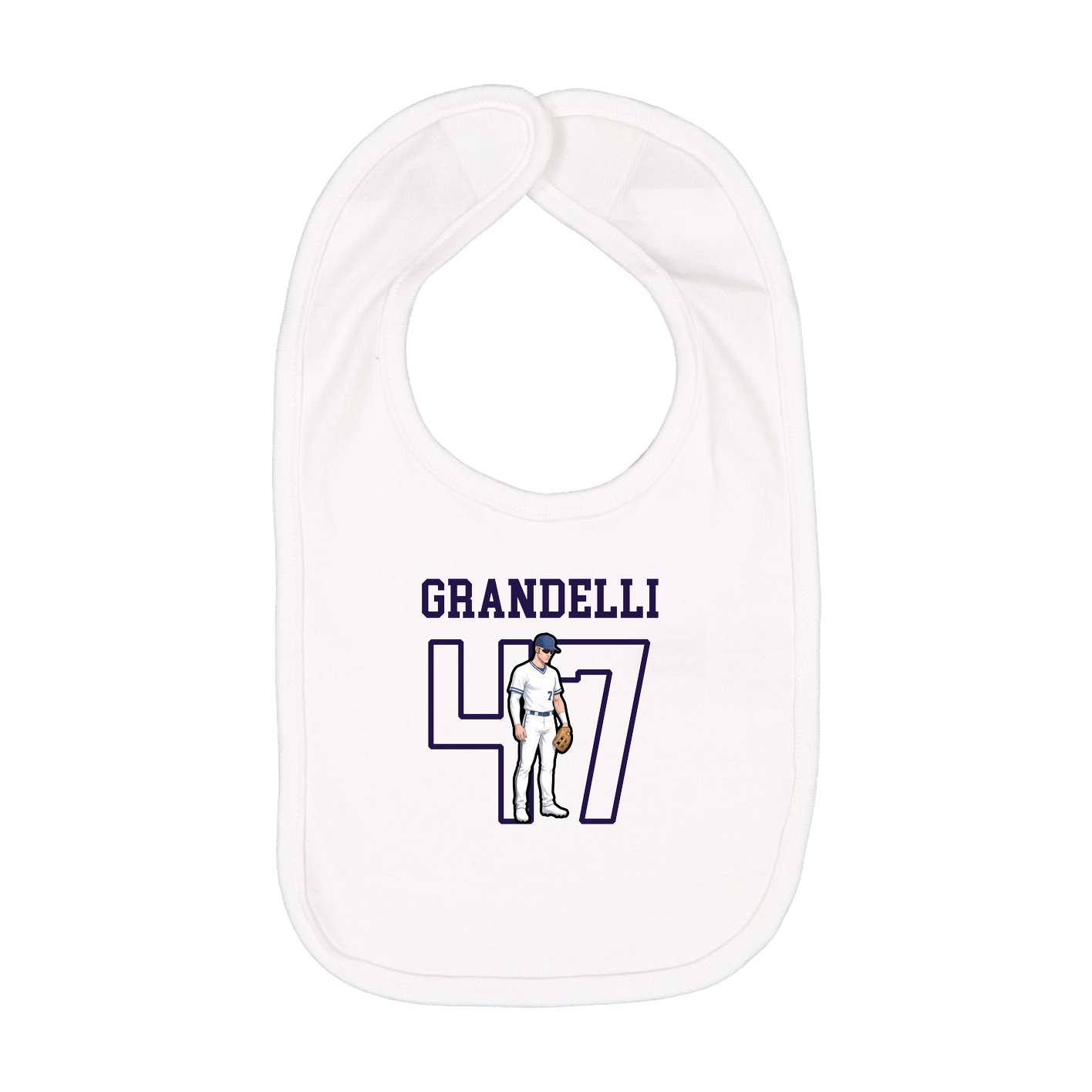 Infant Bib — Shirsey in White