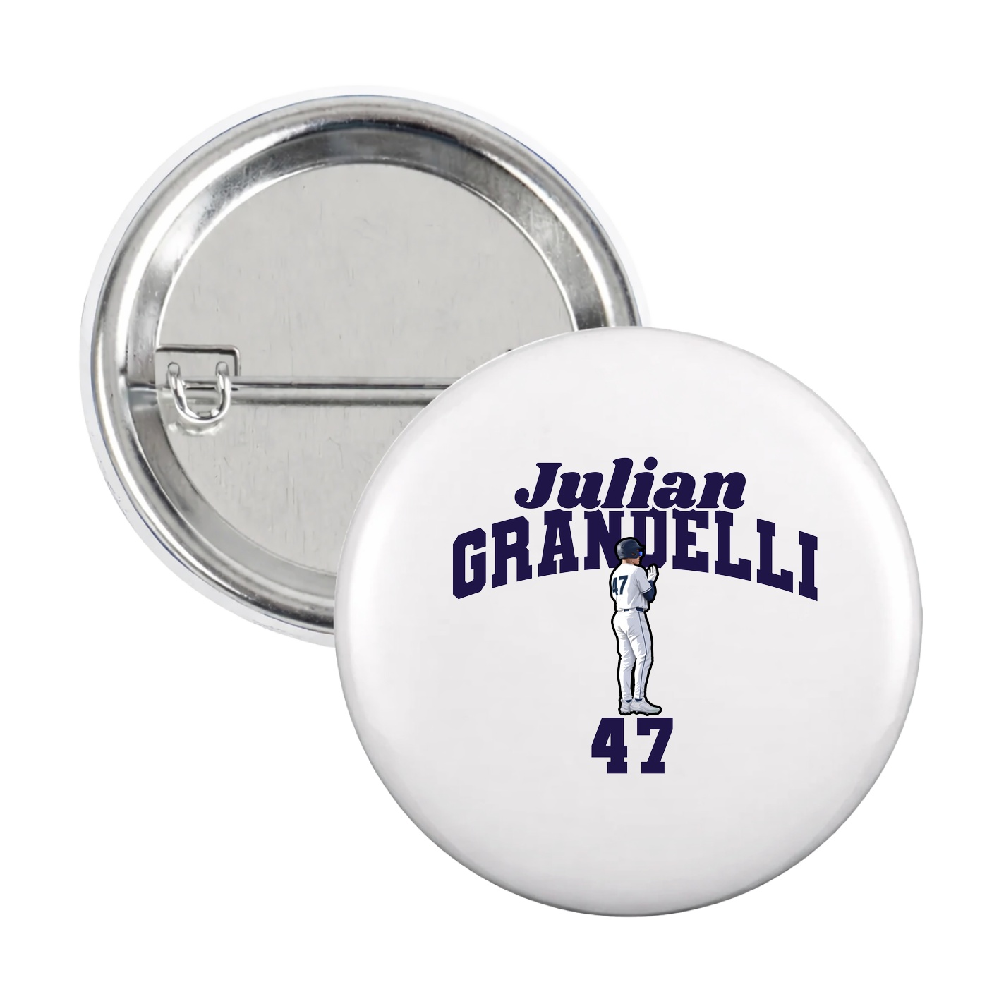 Game Day Button — Signature Arch in White