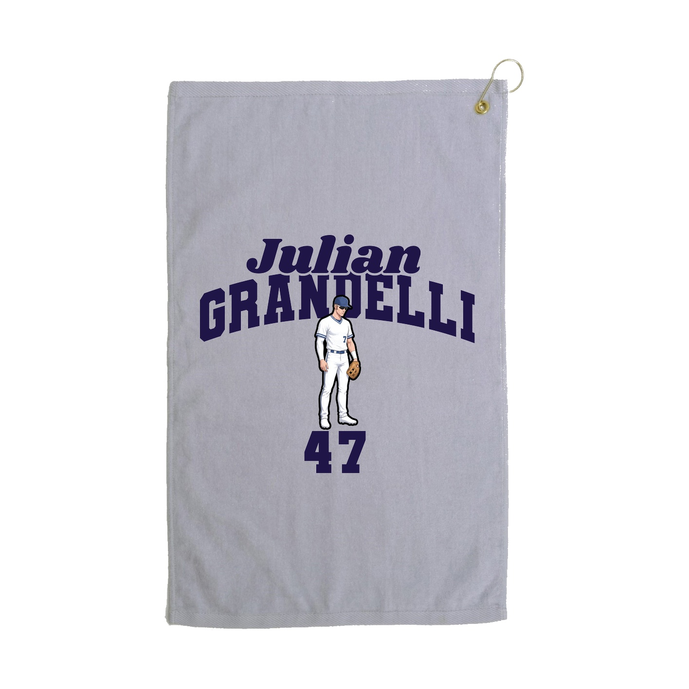 Golf Towel — Signature Arch in Grey