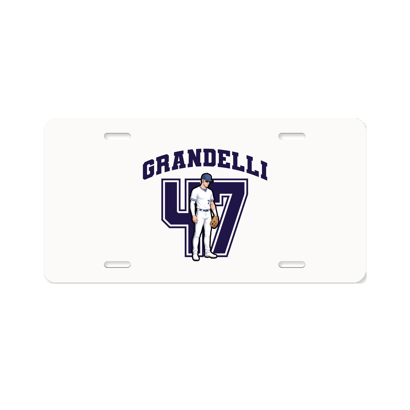 License Plate — Number in Classic