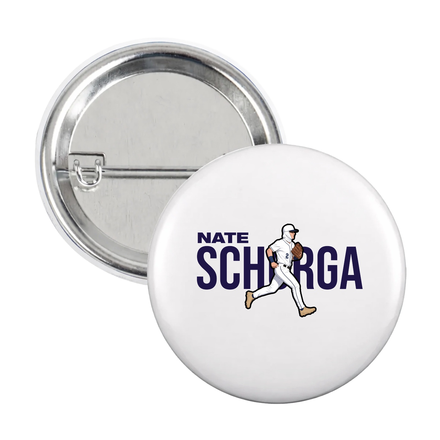 Game Day Button — Player Name in White