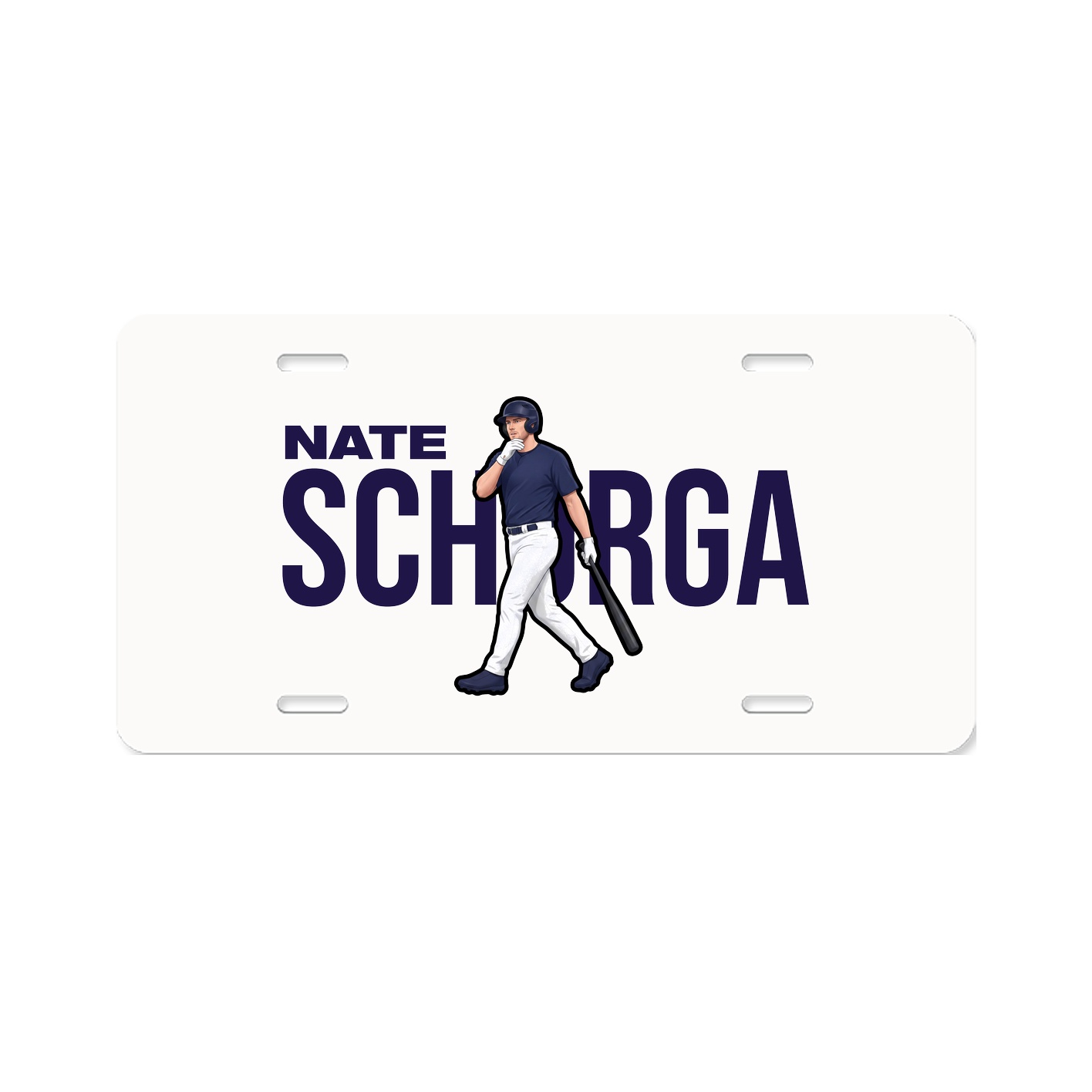 License Plate — Player Name in Classic