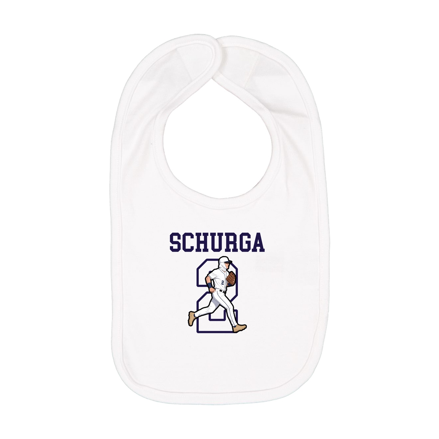 Infant Bib — Shirsey in White