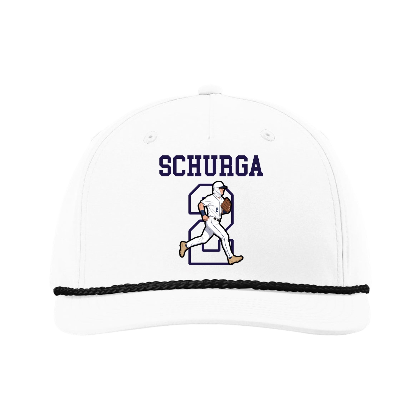Five-Panel Classic Rope Cap — Shirsey in White