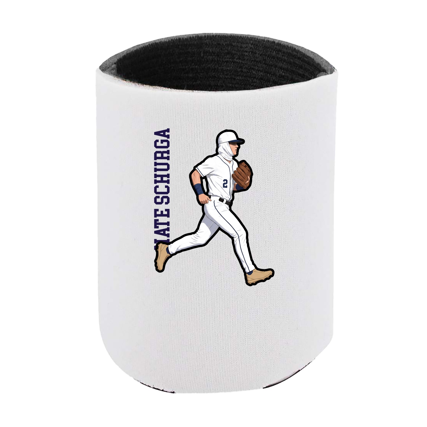 Can Holder — Name Vertical in White