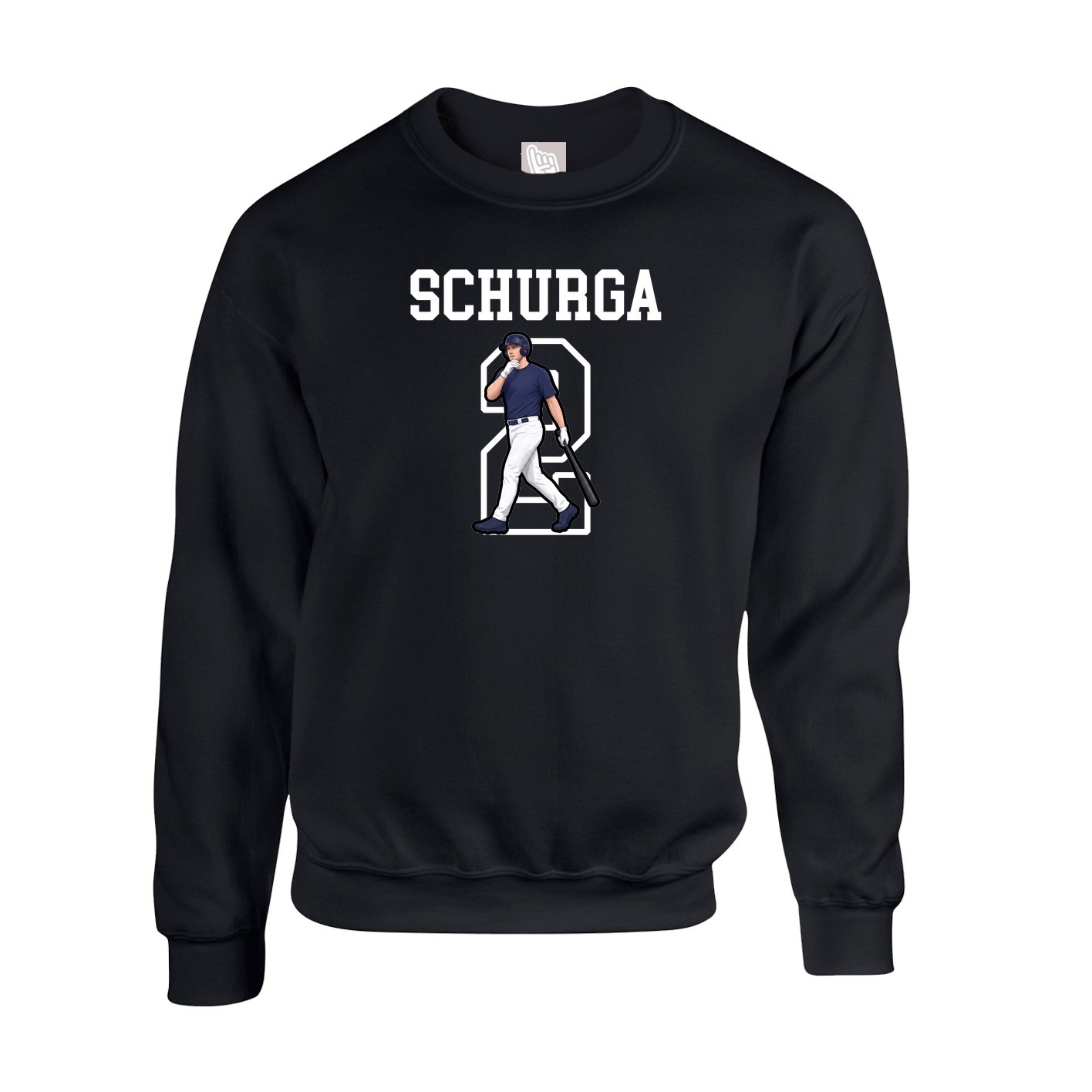 Fleece Crew — Shirsey in Black