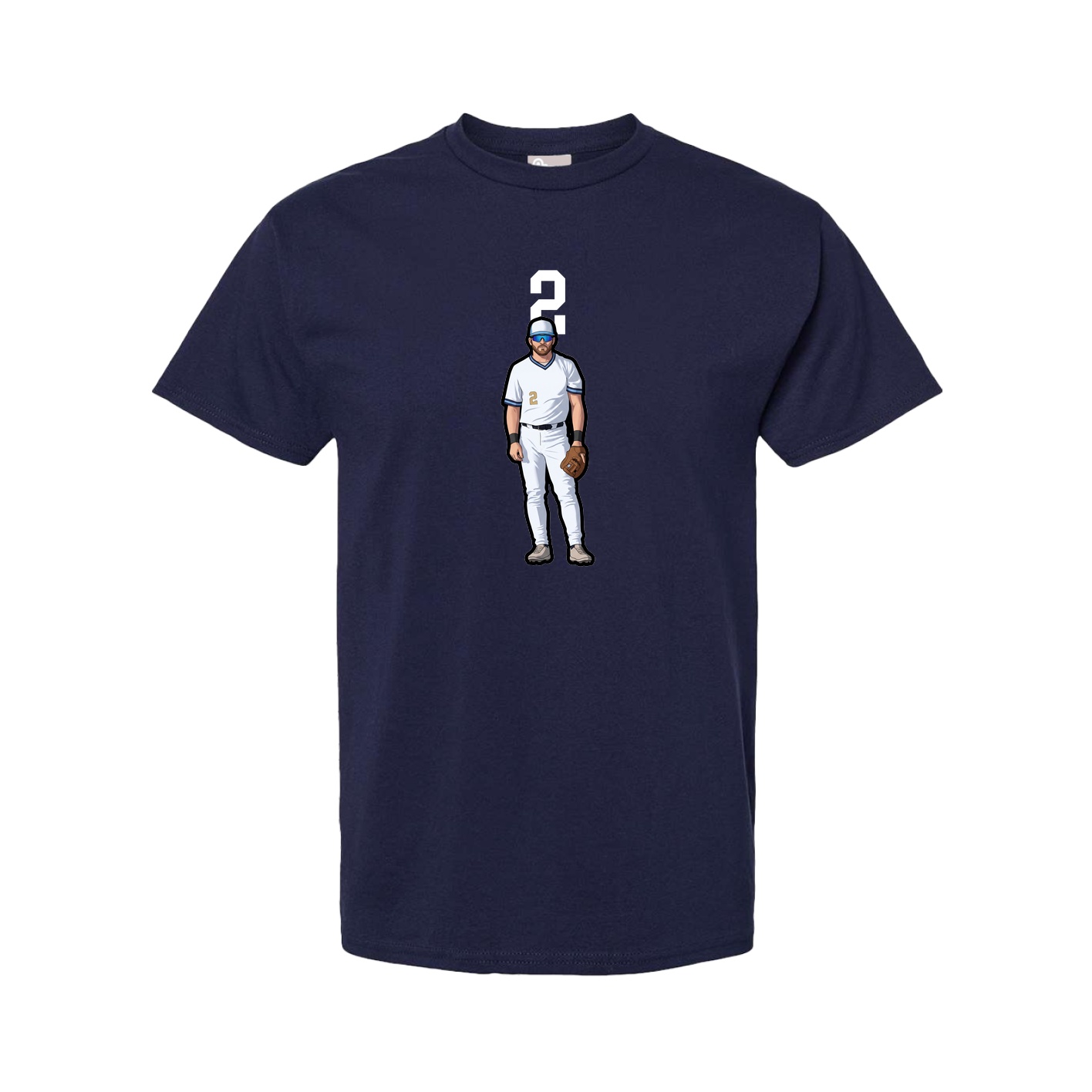 Tee — Number Top in Navy