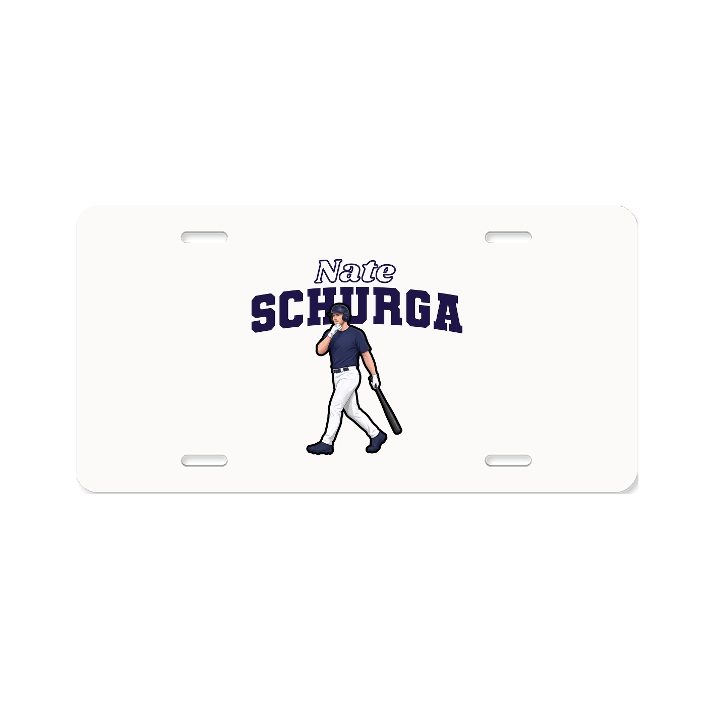 License Plate — Name Arch in Classic