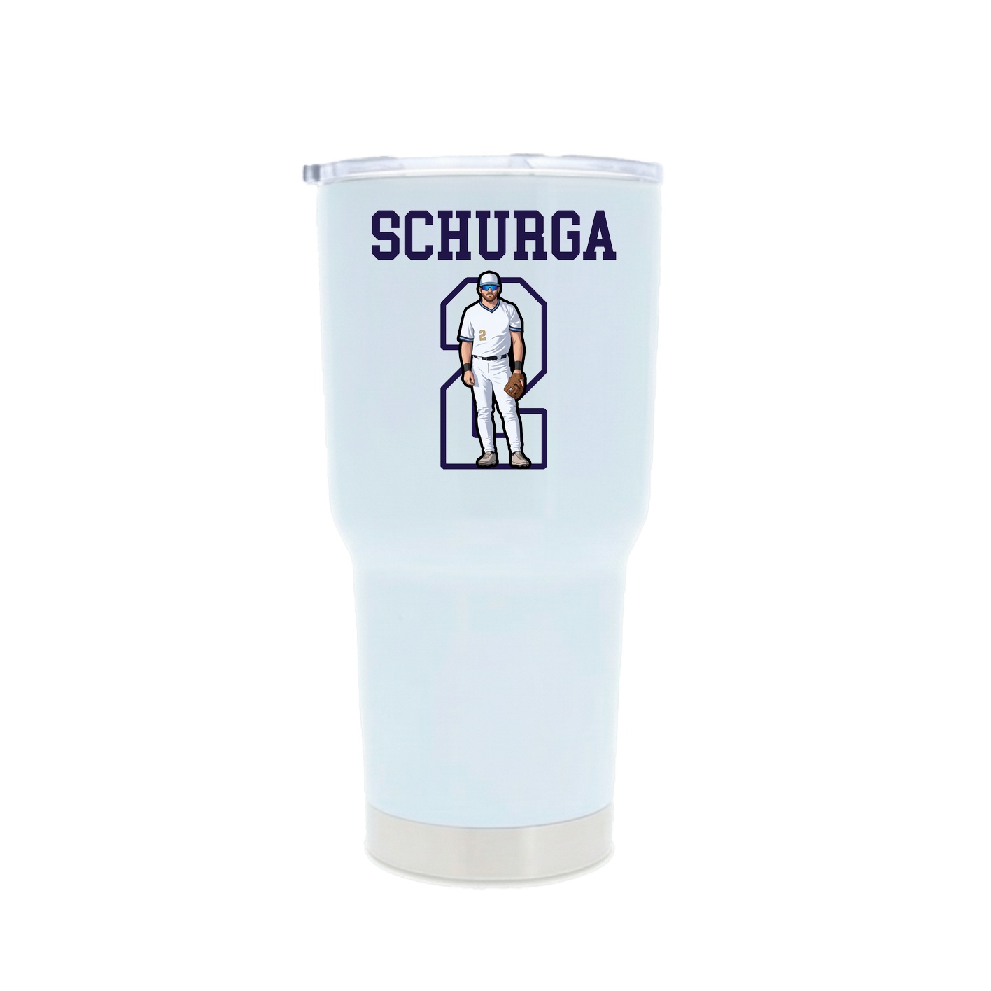 30oz Stainless Steel Tumbler — Shirsey in White
