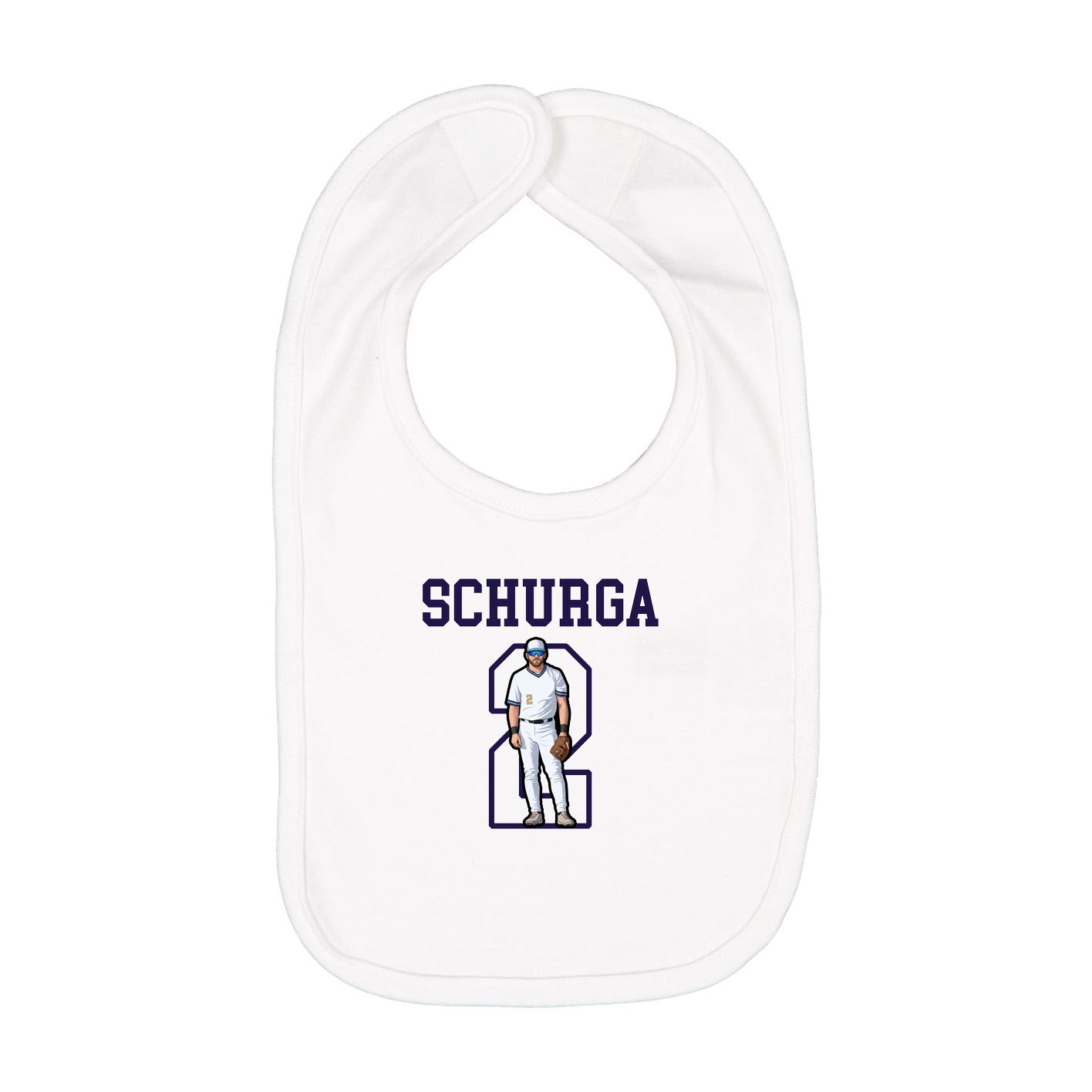 Infant Bib — Shirsey in White