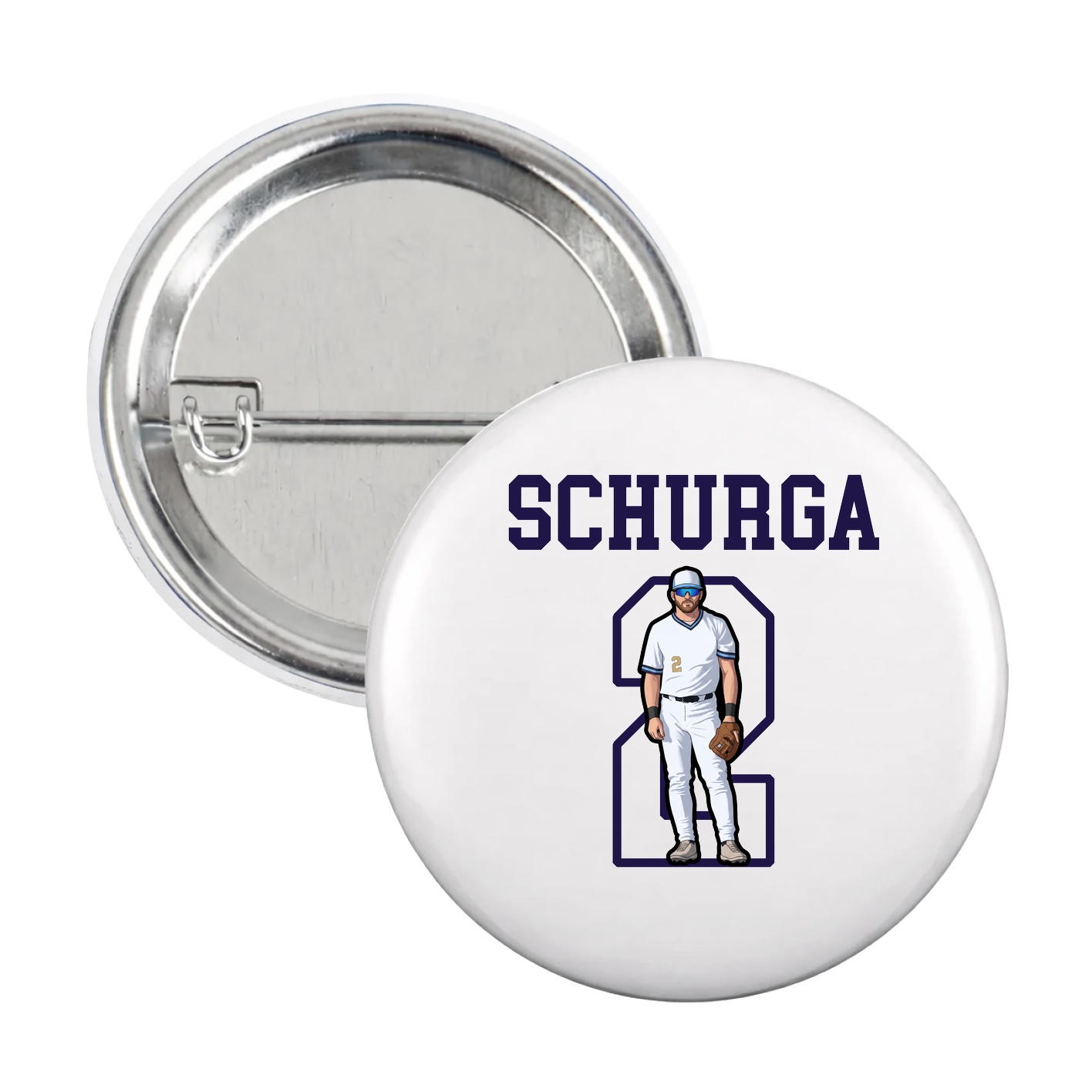 Game Day Button — Shirsey in White