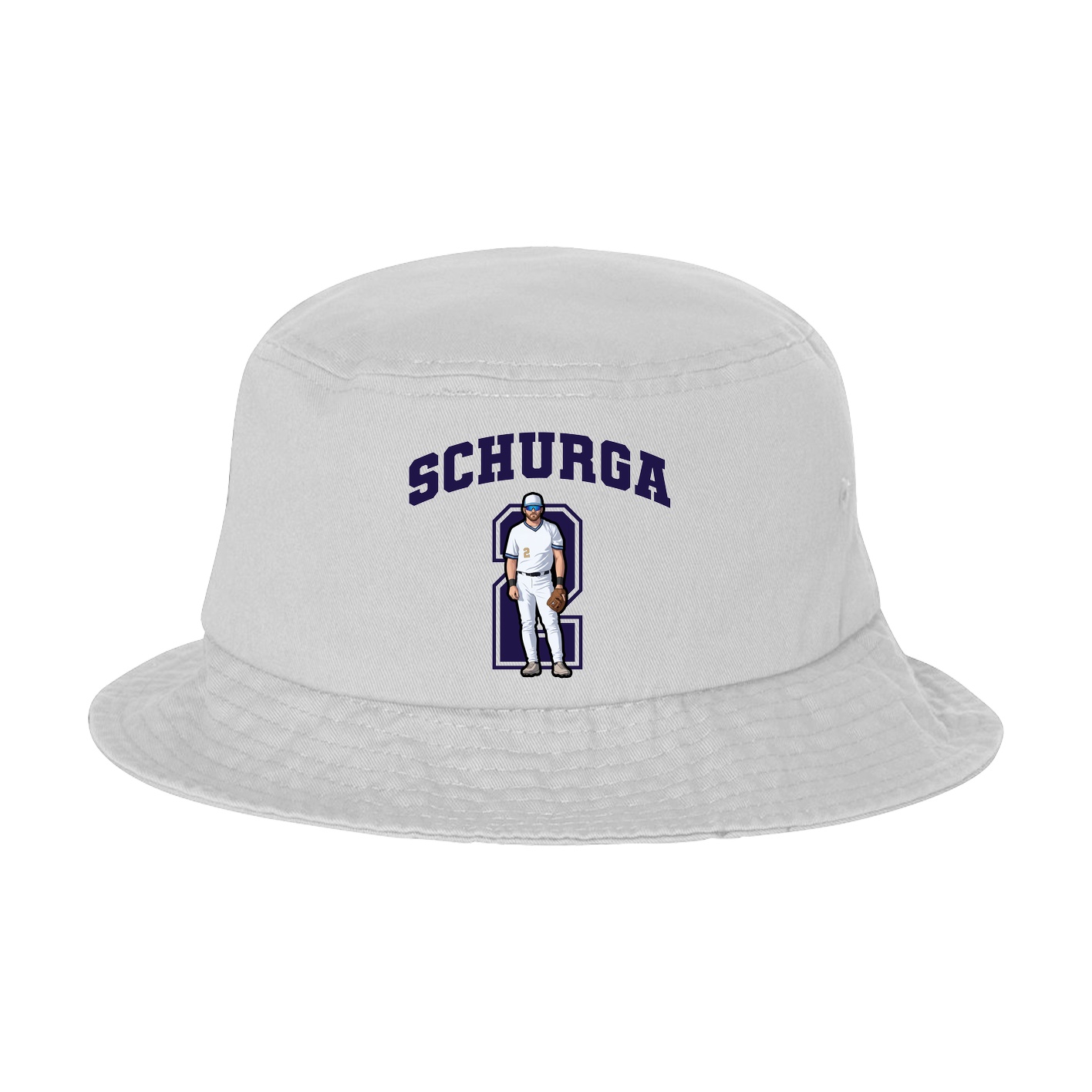 Bucket Cap — Number in White