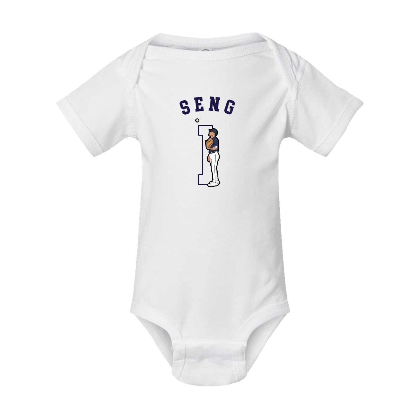 Baby Onesie — Shirsey Arch in White