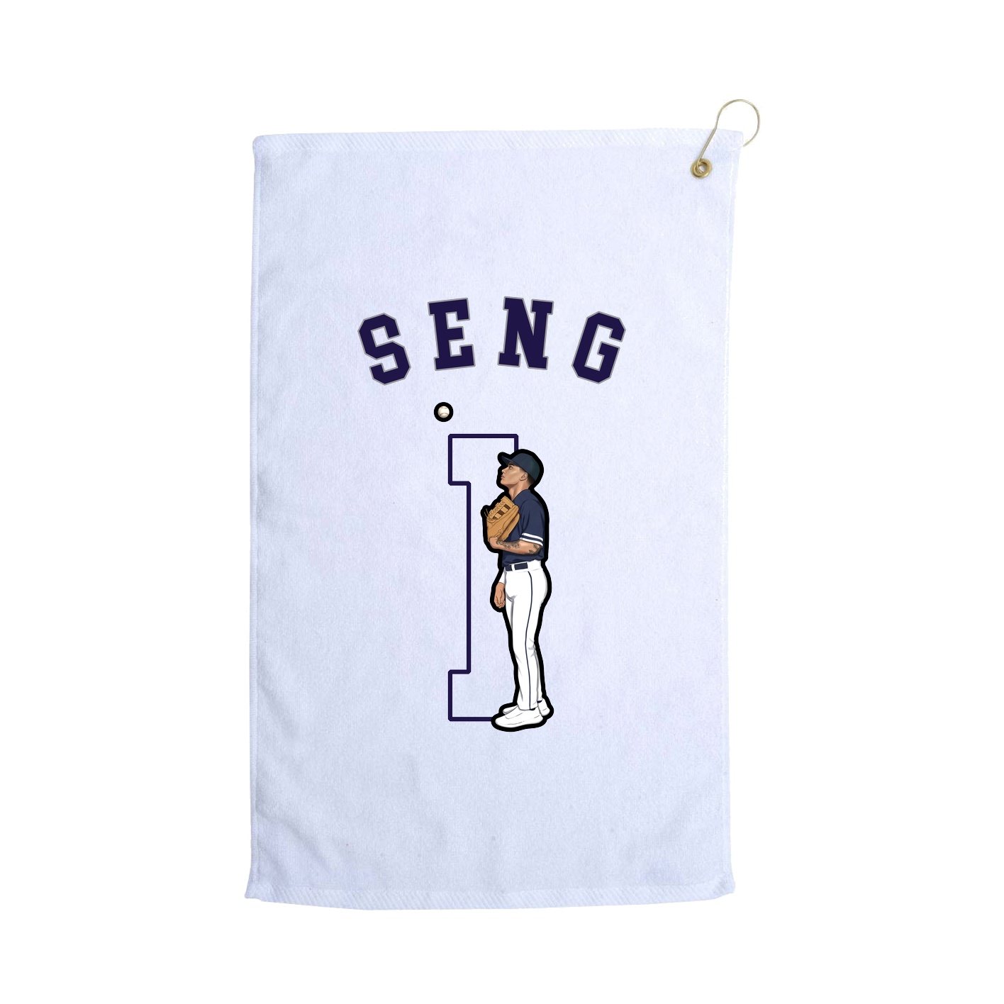 Golf Towel — Shirsey Arch in White
