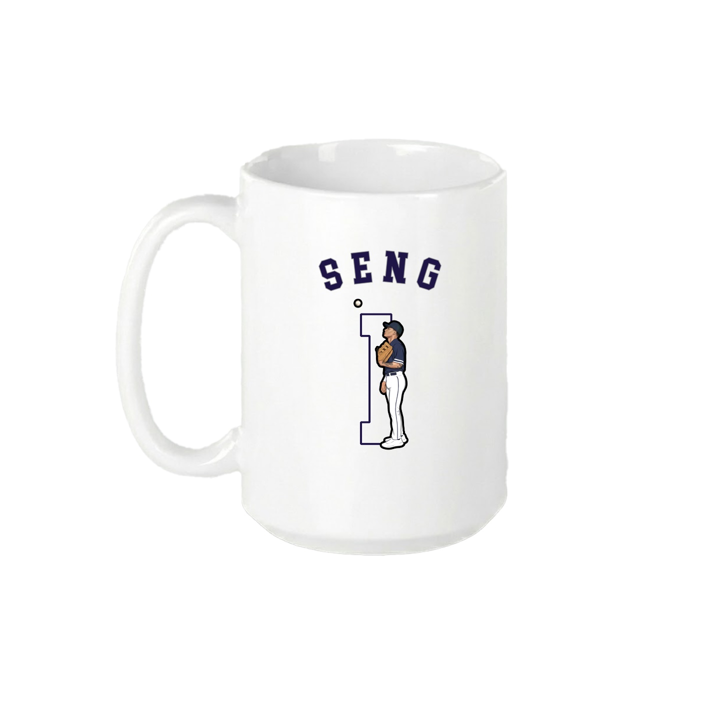 15oz Coffee Mug — Shirsey Arch in White