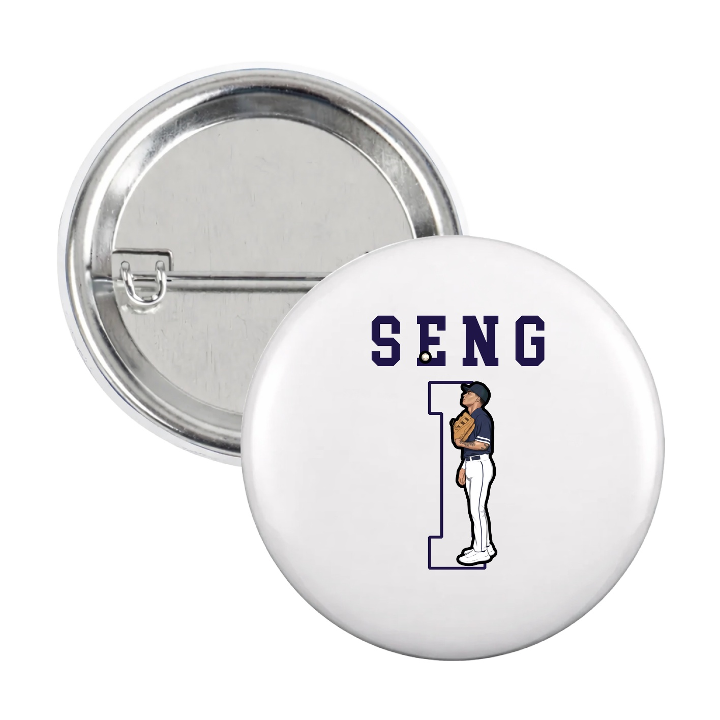Game Day Button — Shirsey in White