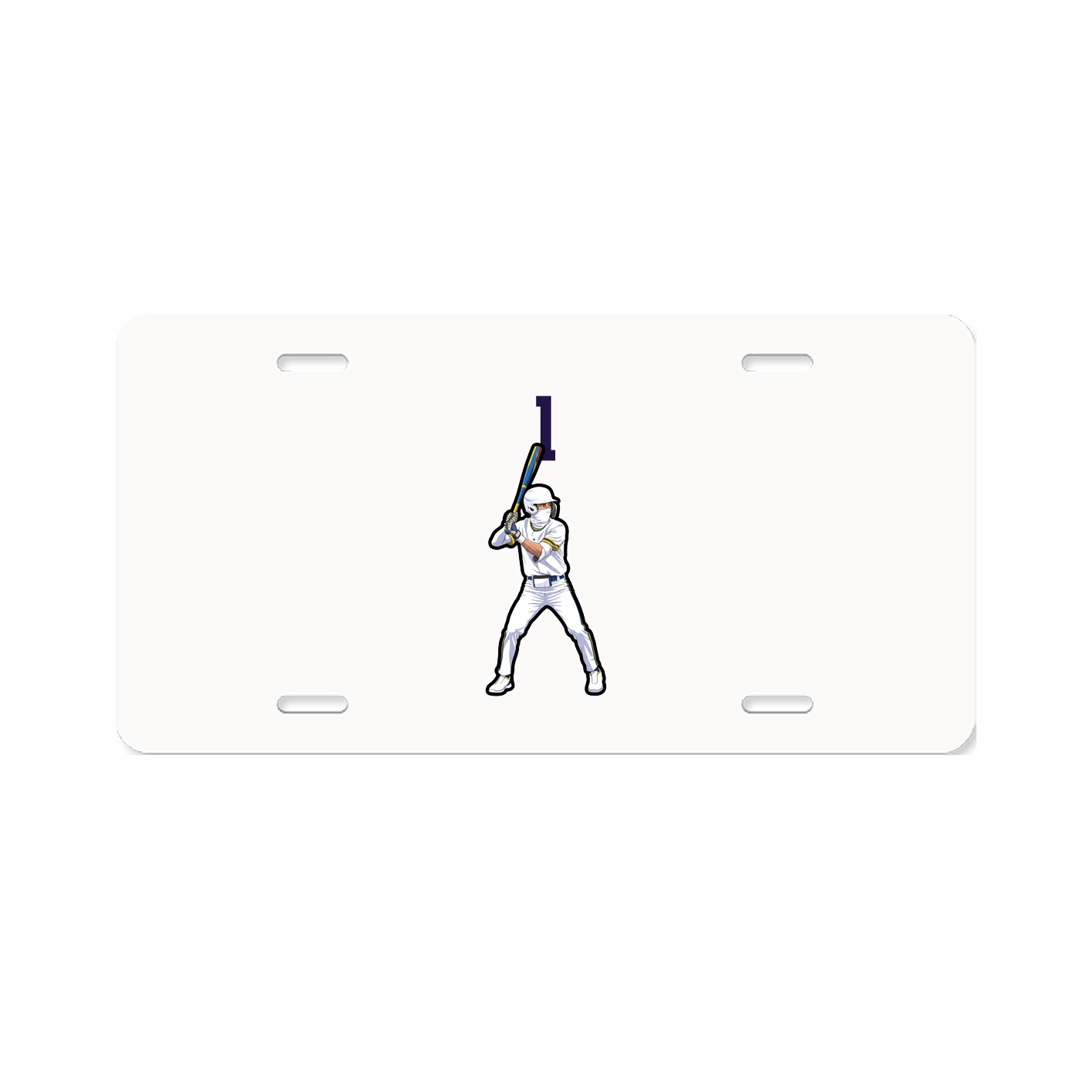 License Plate — Number Top in Classic