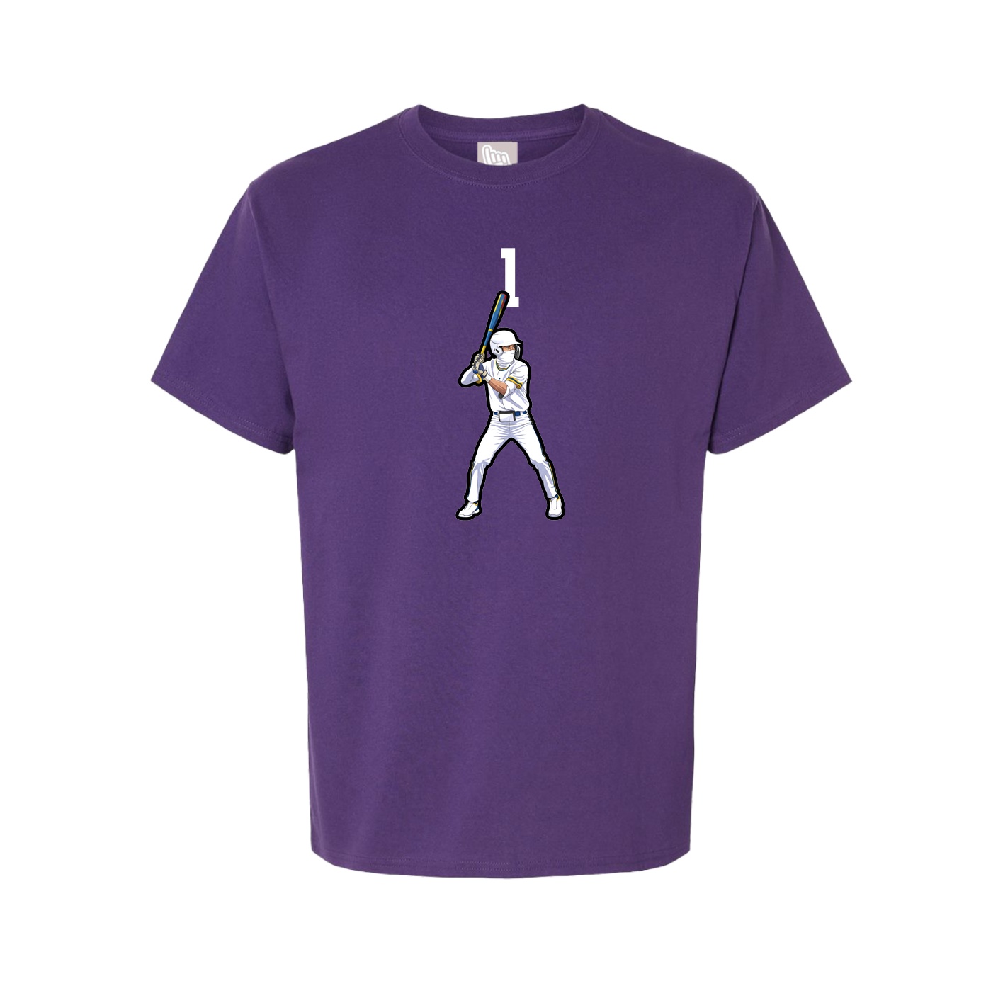 Youth Tee — Number Top in Purple