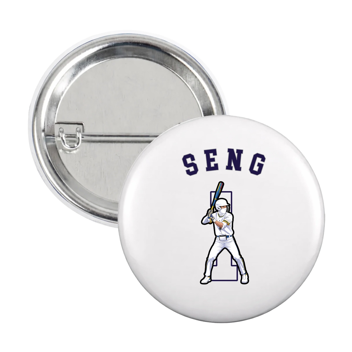 Game Day Button — Shirsey Arch in White