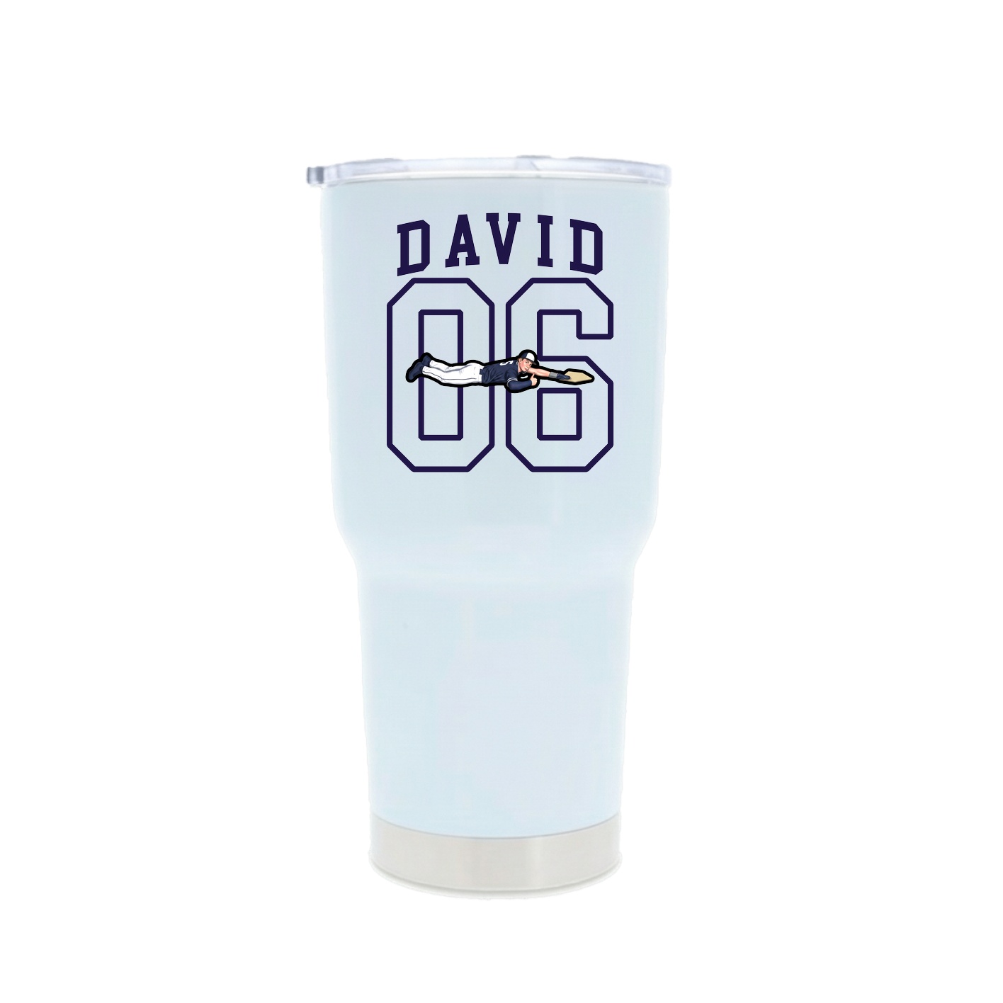 30oz Stainless Steel Tumbler — Shirsey in White