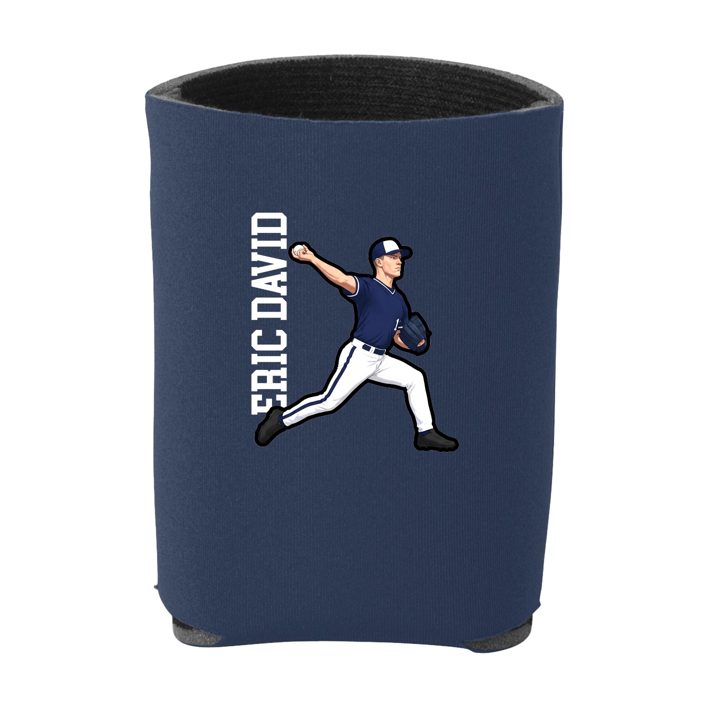 Can Holder — Name Vertical in Navy