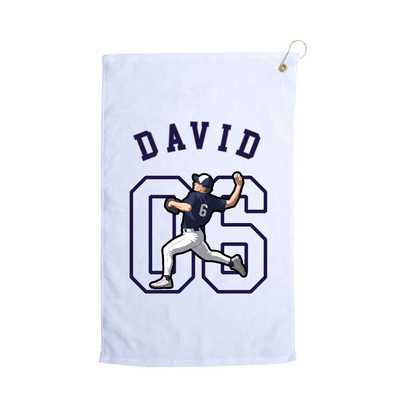 Golf Towel — Shirsey Arch in White