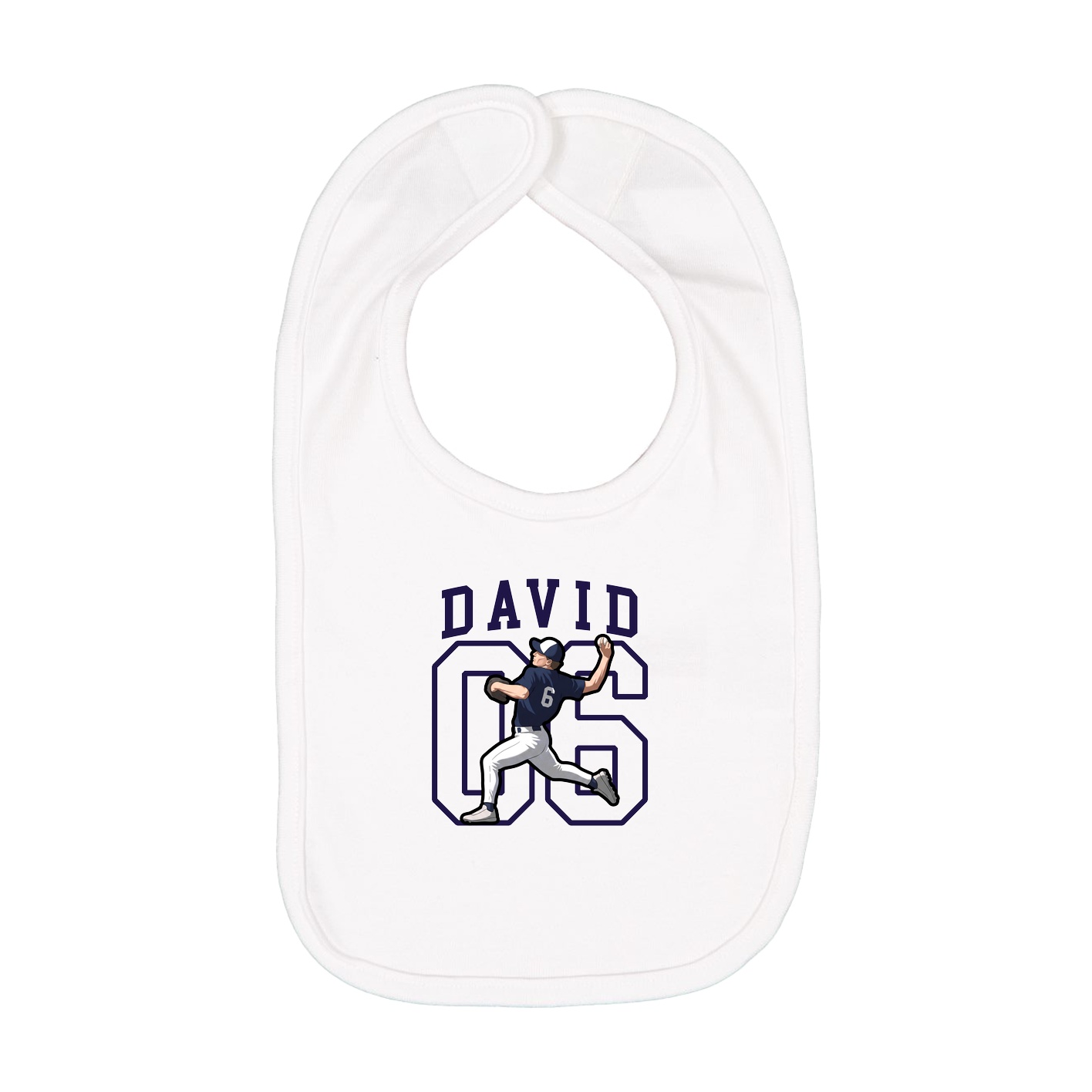 Infant Bib — Shirsey in White