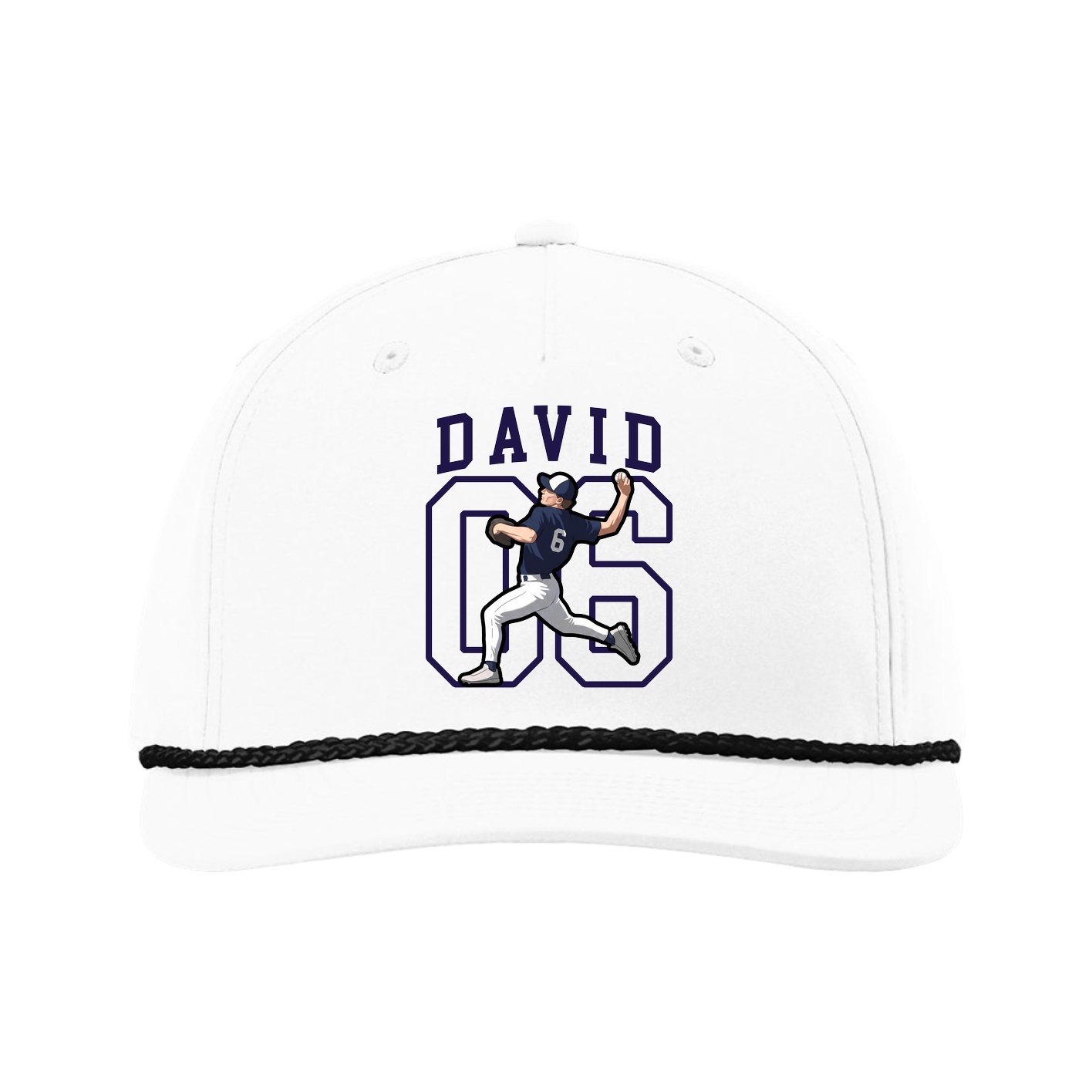 Five-Panel Classic Rope Cap — Shirsey in White
