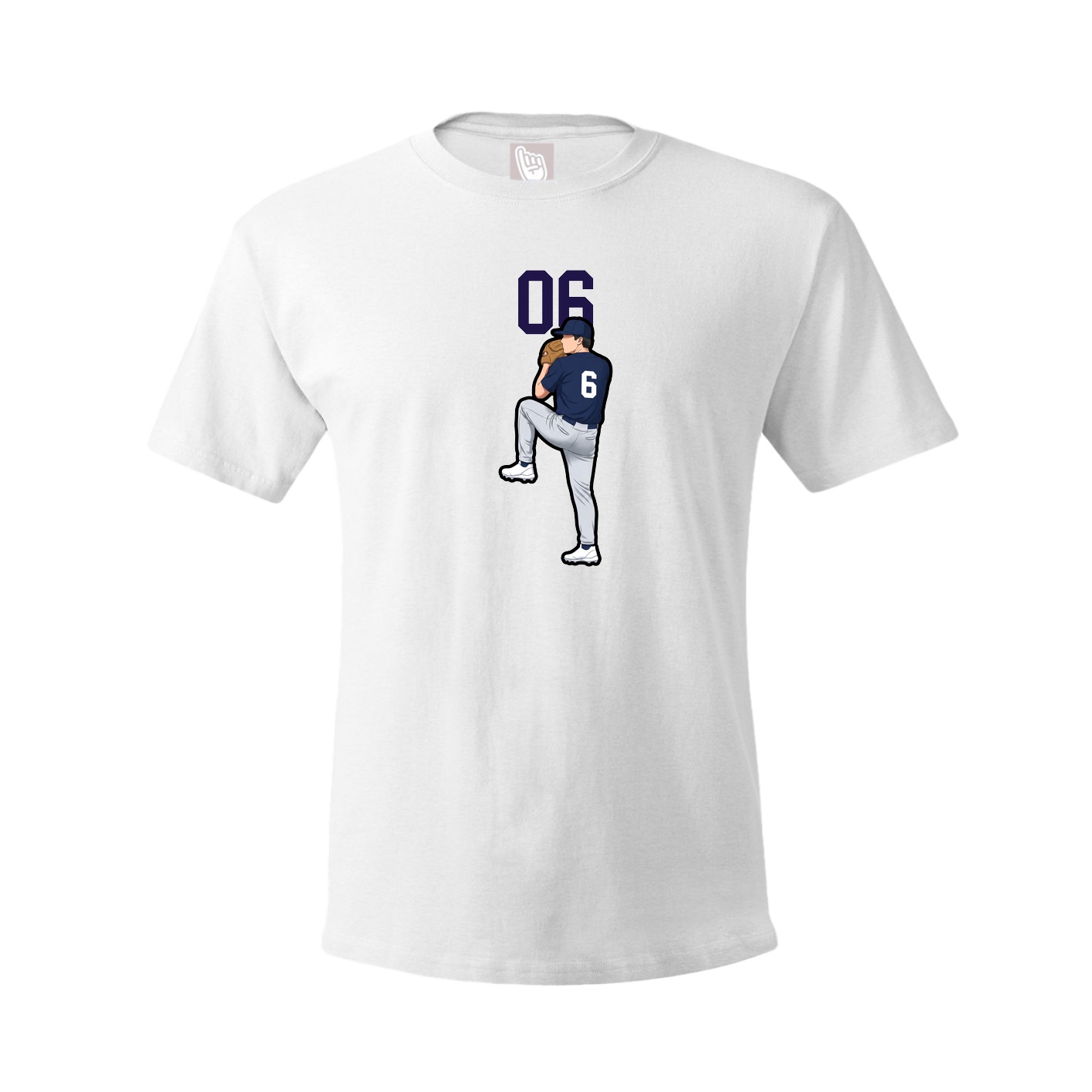 Tee — Number Top in White
