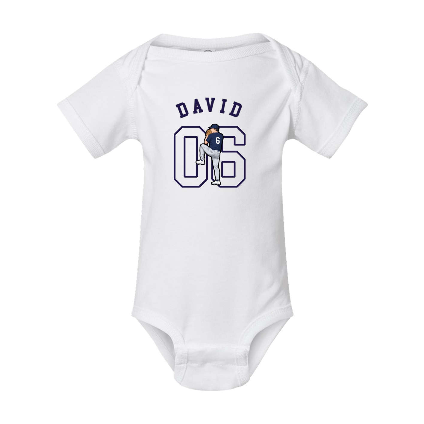 Baby Onesie — Shirsey Arch in White
