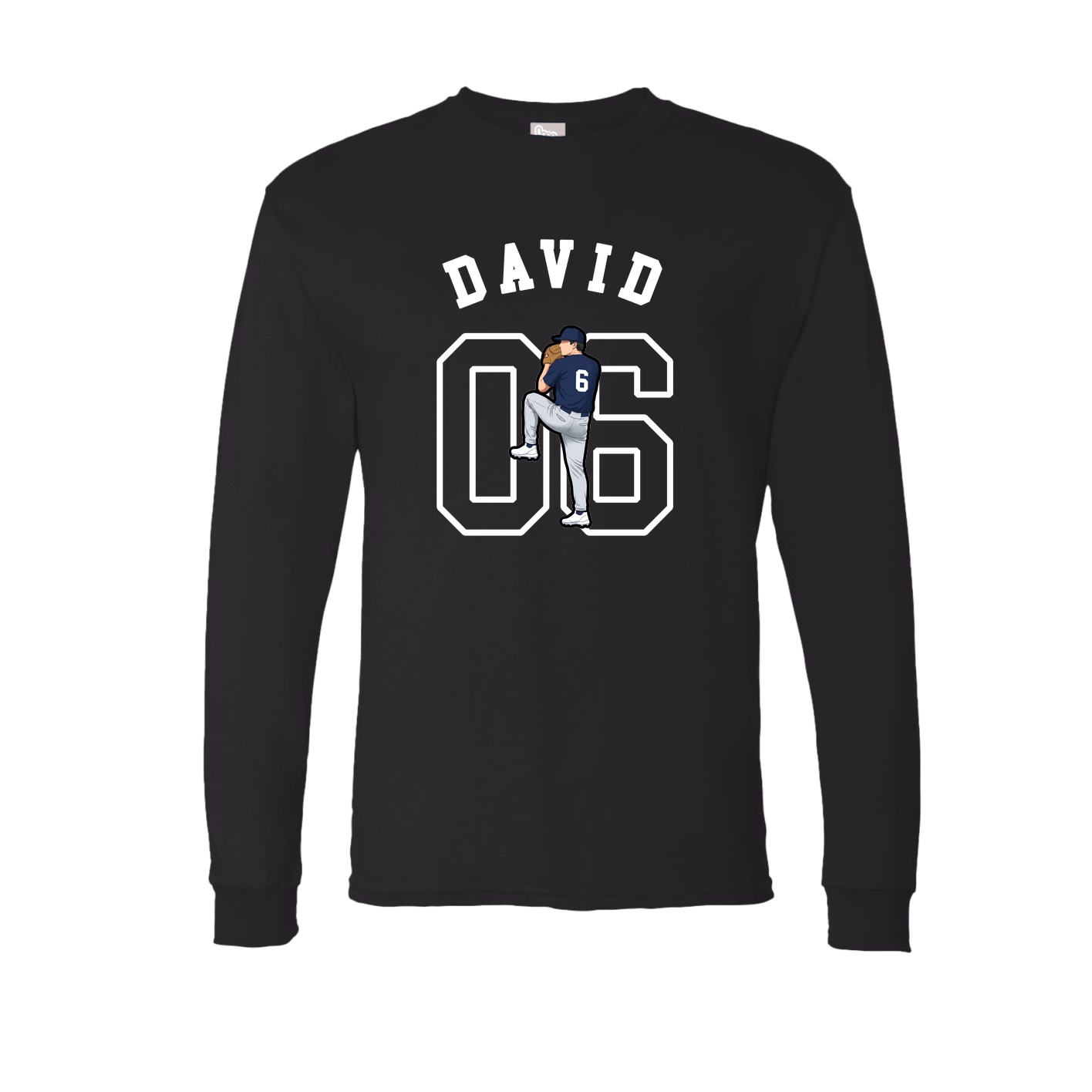 Long Sleeve Tee — Shirsey Arch in Black