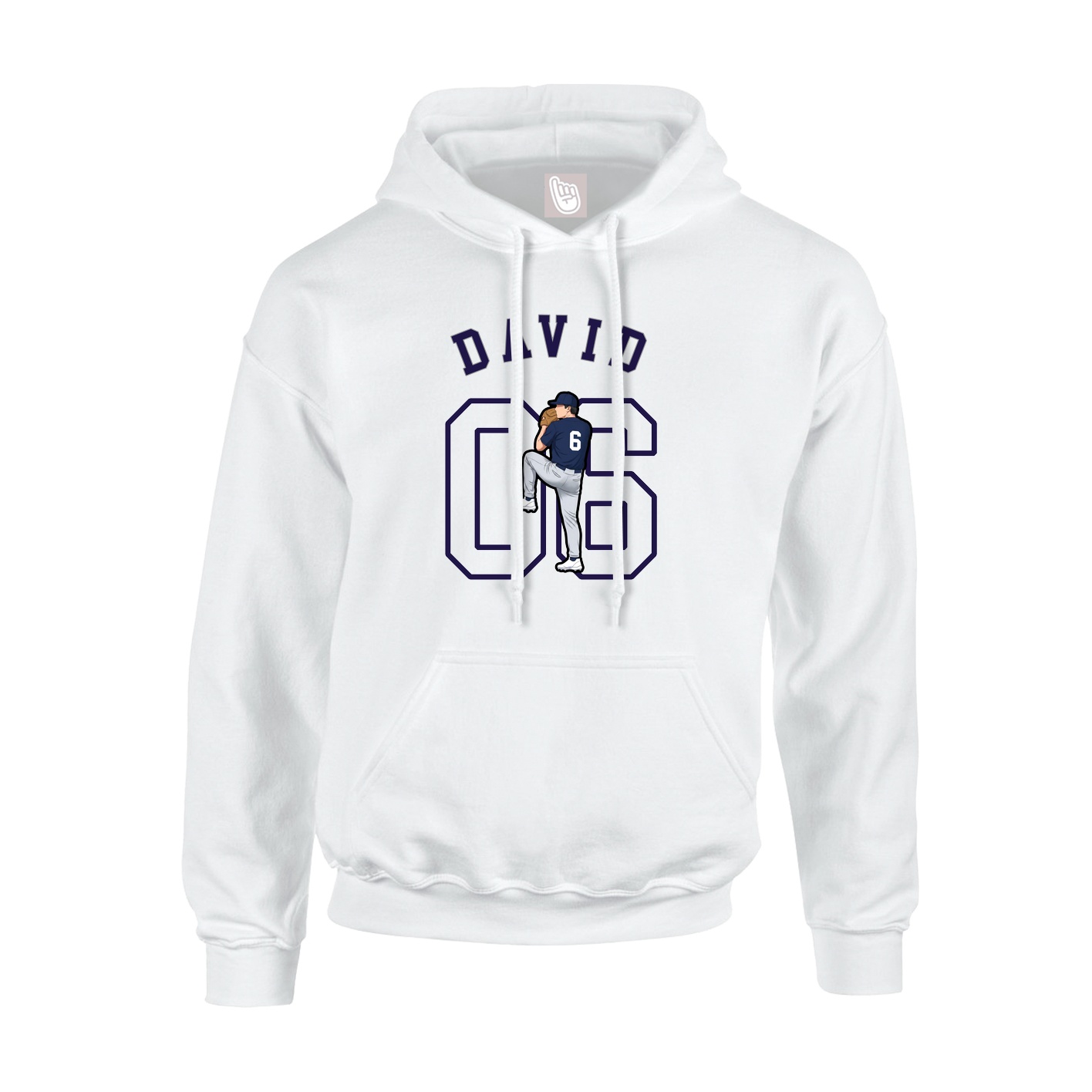 Hoodie — Shirsey Arch in White