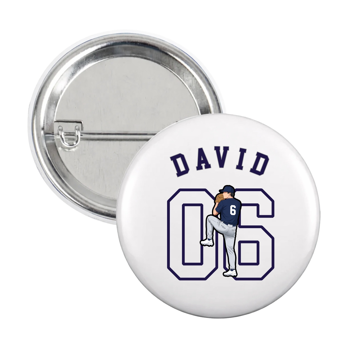 Game Day Button — Shirsey Arch in White