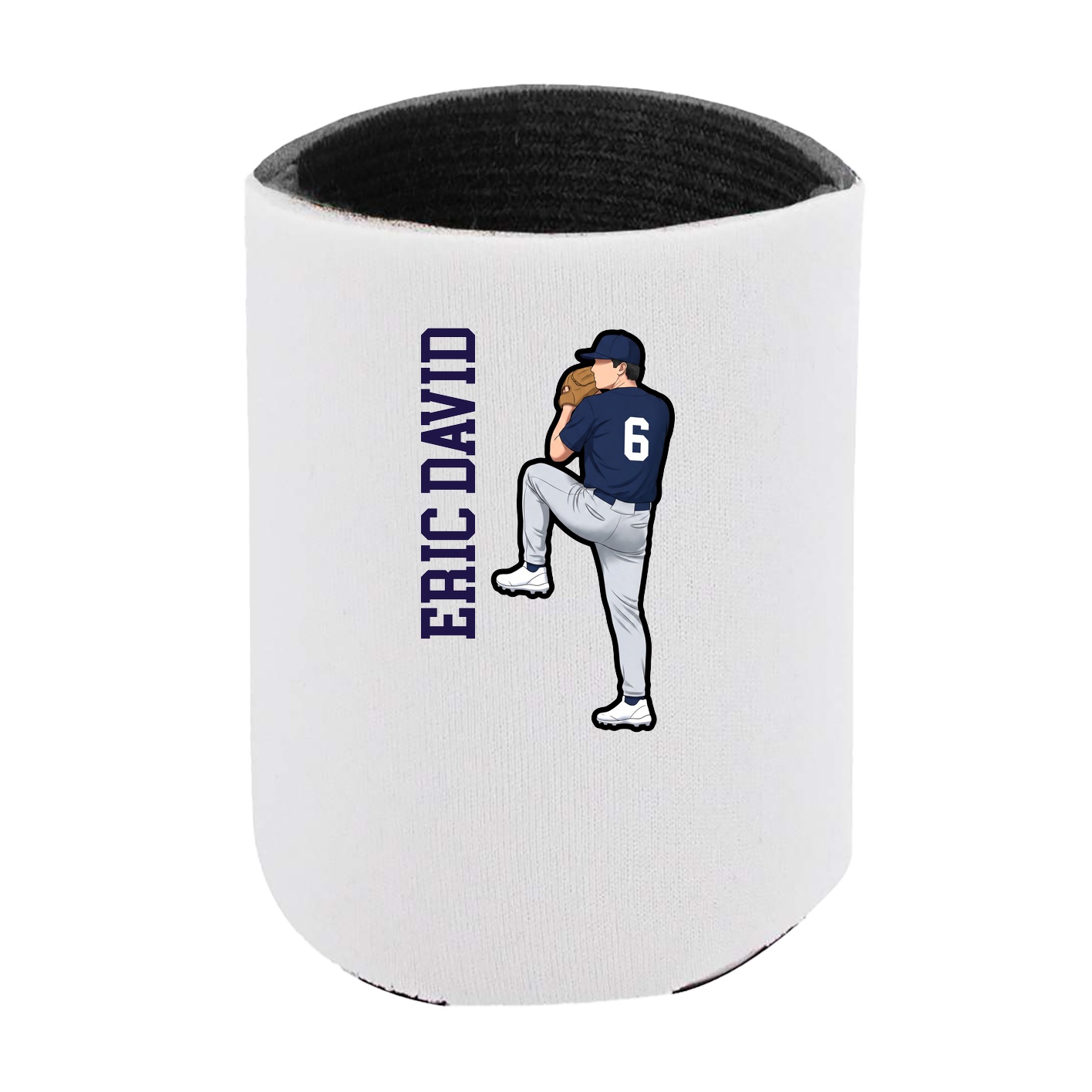 Can Holder — Name Vertical in White